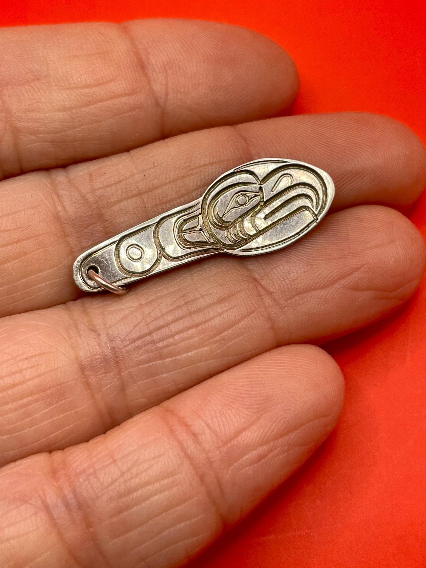 Beautiful indigenous first nations Pacific northwest coast eagle pendant