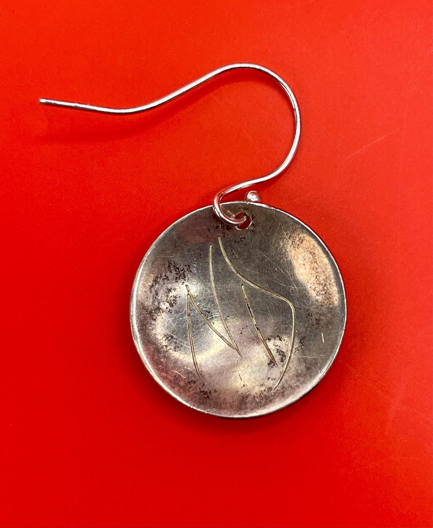 Indigenous First Nations Sterling Silver Earring, Pendant and feather  great value