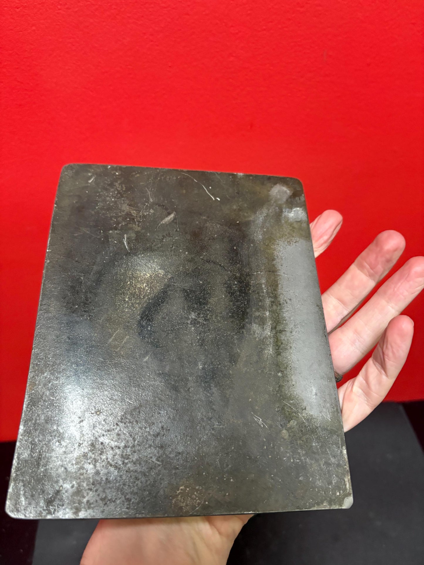 Beautiful 8 x 6 inch solid bronze religious plaque  great detail and great value