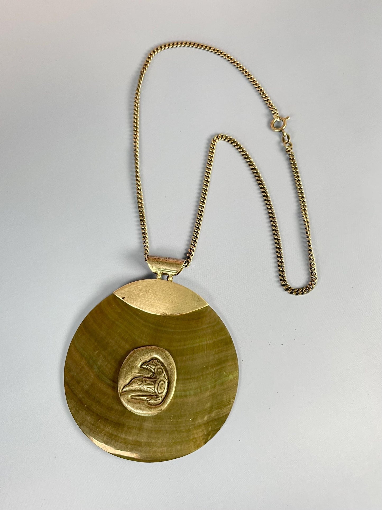 Indigenous First Nations silver and shell necklace  amazing gift
