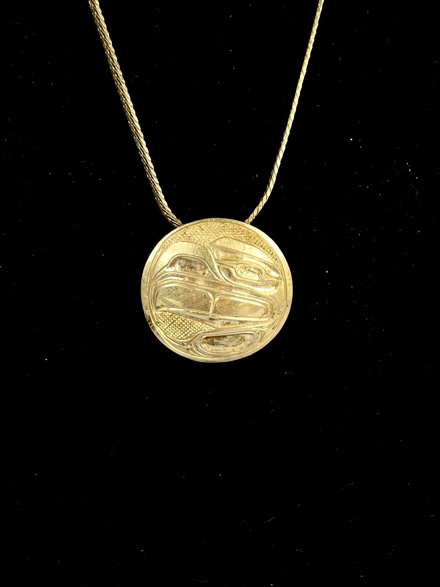 Stunning Indigenous First Nations pacific northwest coast Eagle pendant signed by Walter Davidson great gift