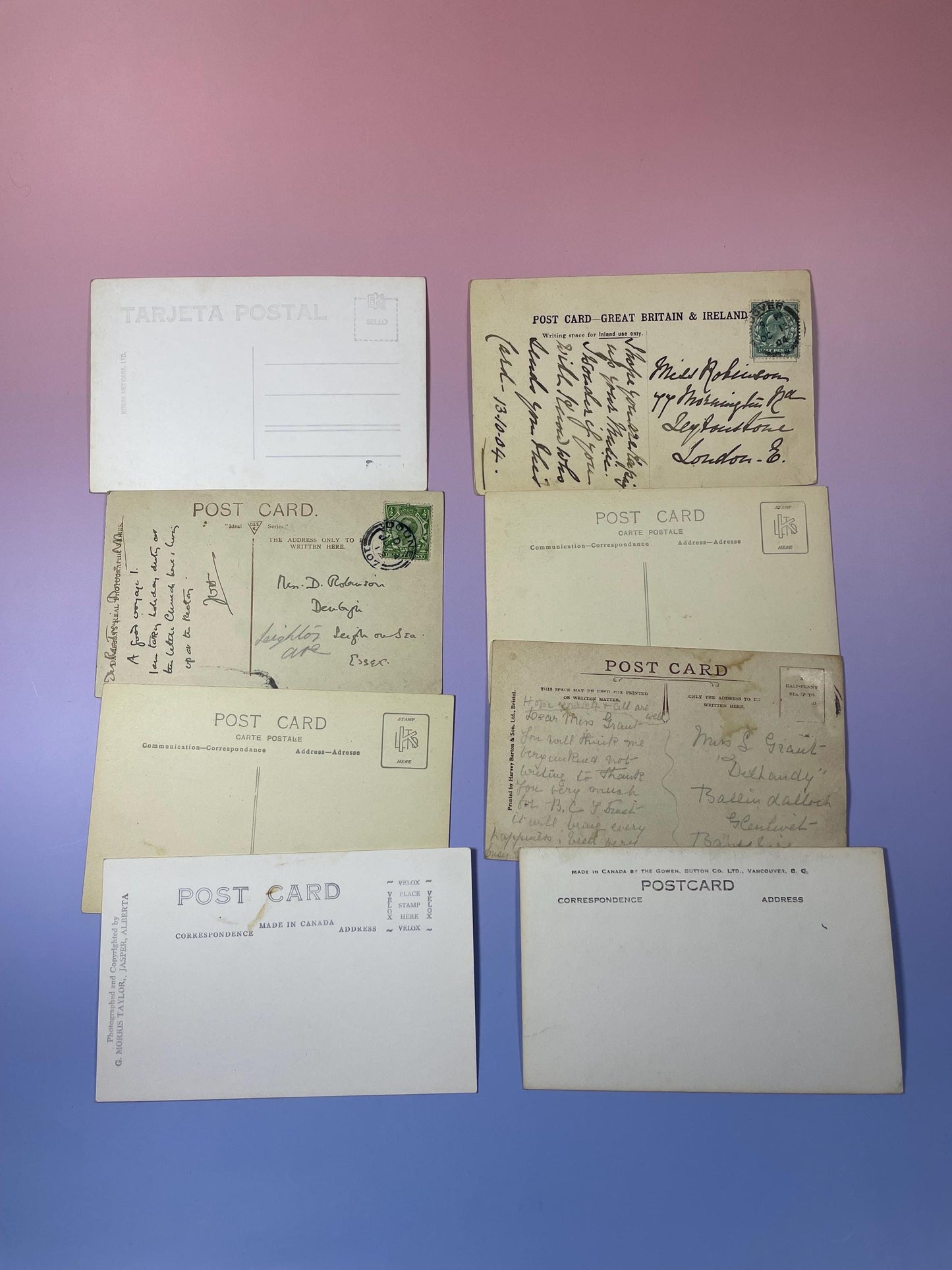 Lot of 8 Antique Postcards Historic & Scenic Views