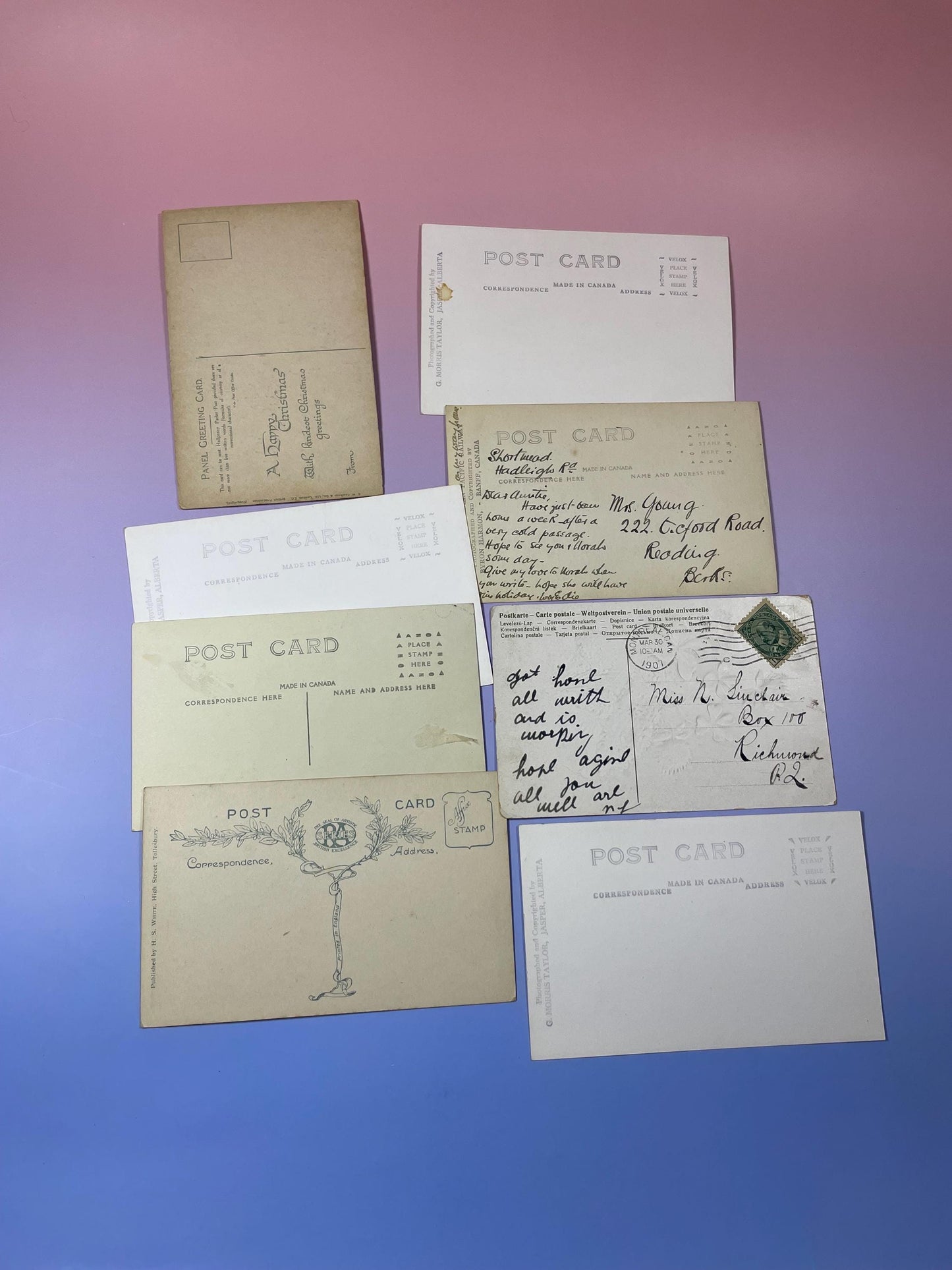 Lot of 8 Antique Postcards Historic, Artistic and Scenic Views