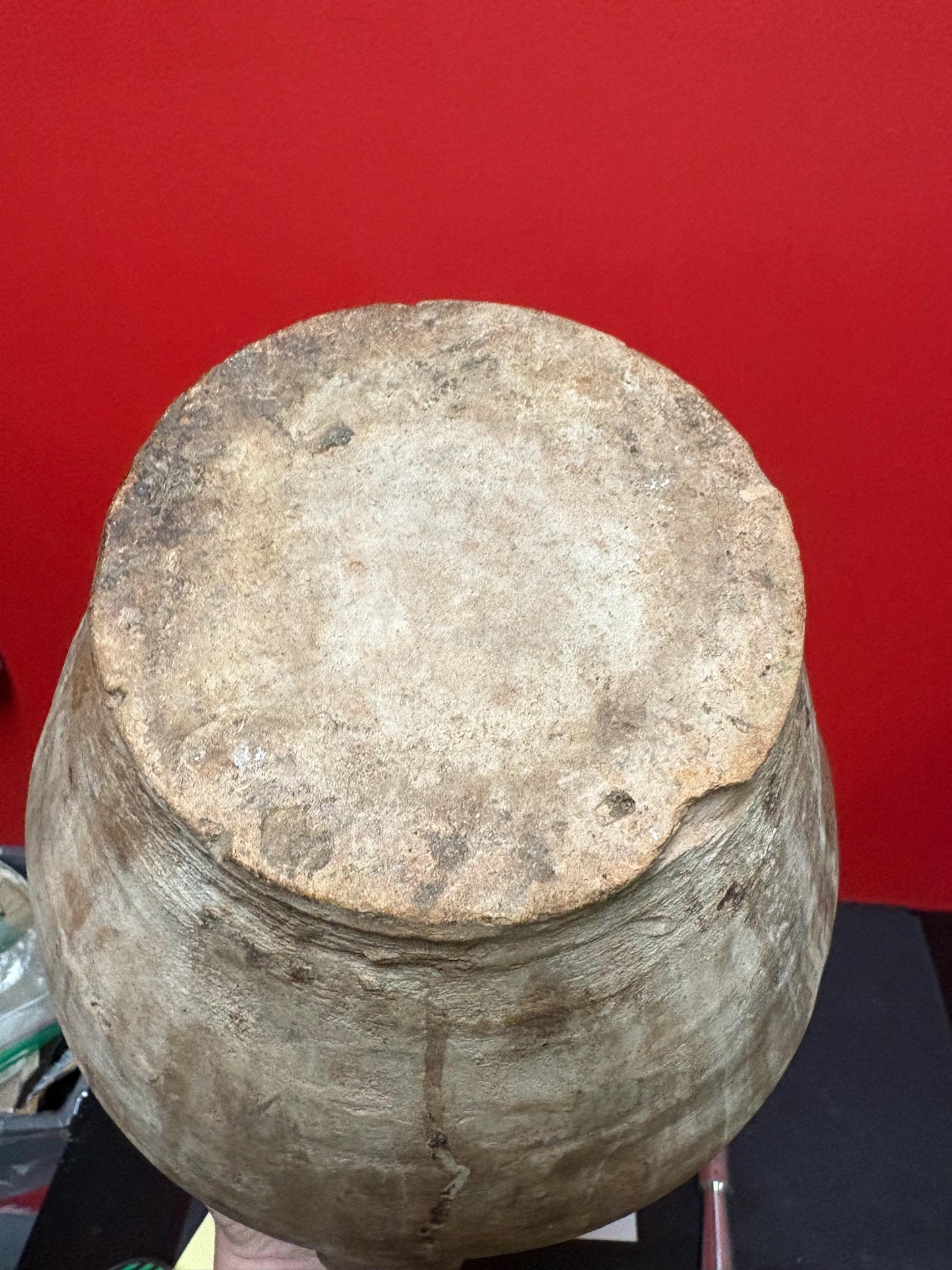 Approximately pre-10 century South American earthenware pot some damage see photos - museum quality 10 inches tall - simplistic beauty