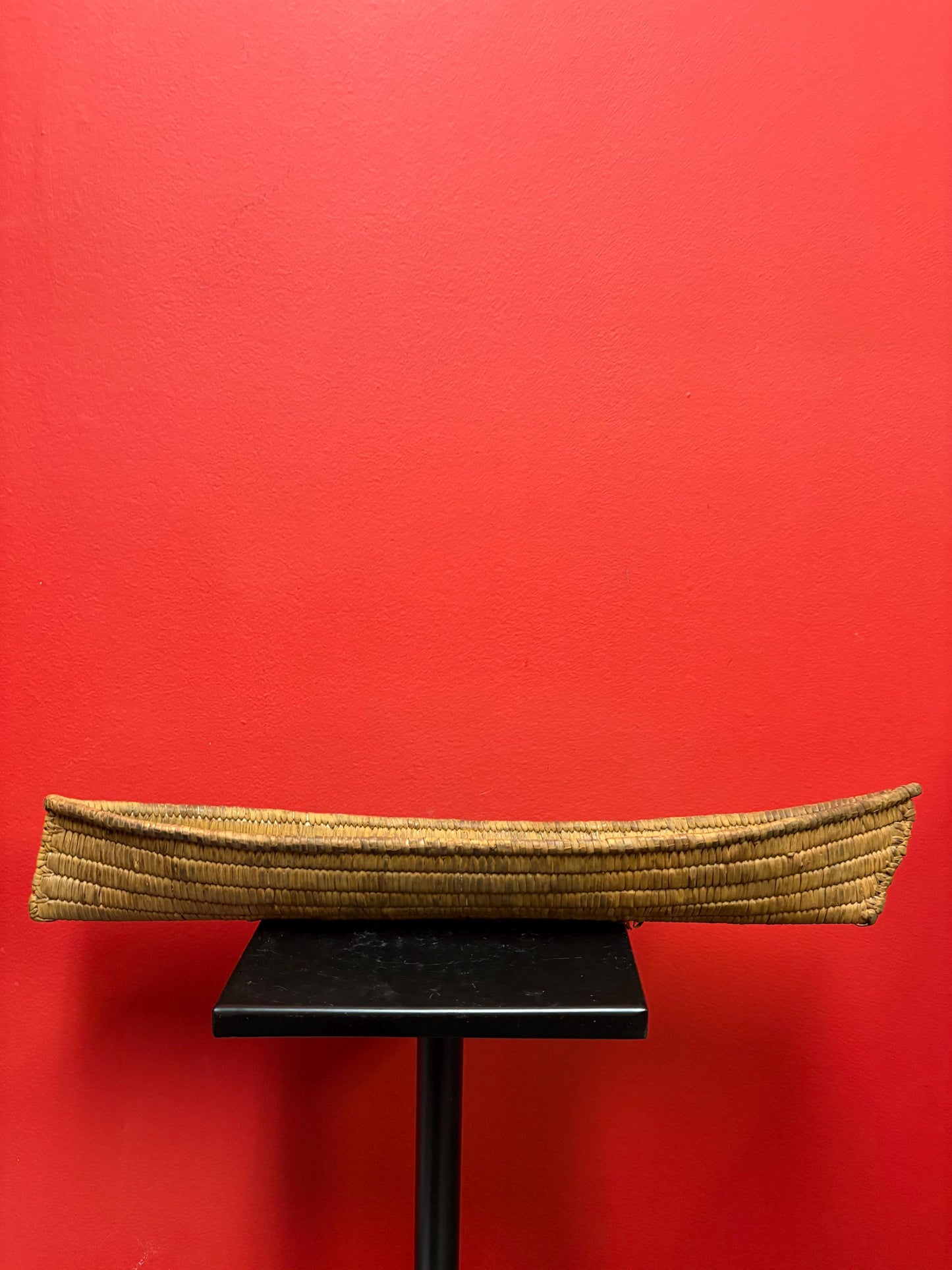 Beautiful indigenous first nations coast Salish weave basket canoe 18 inches long Canadian historical piece