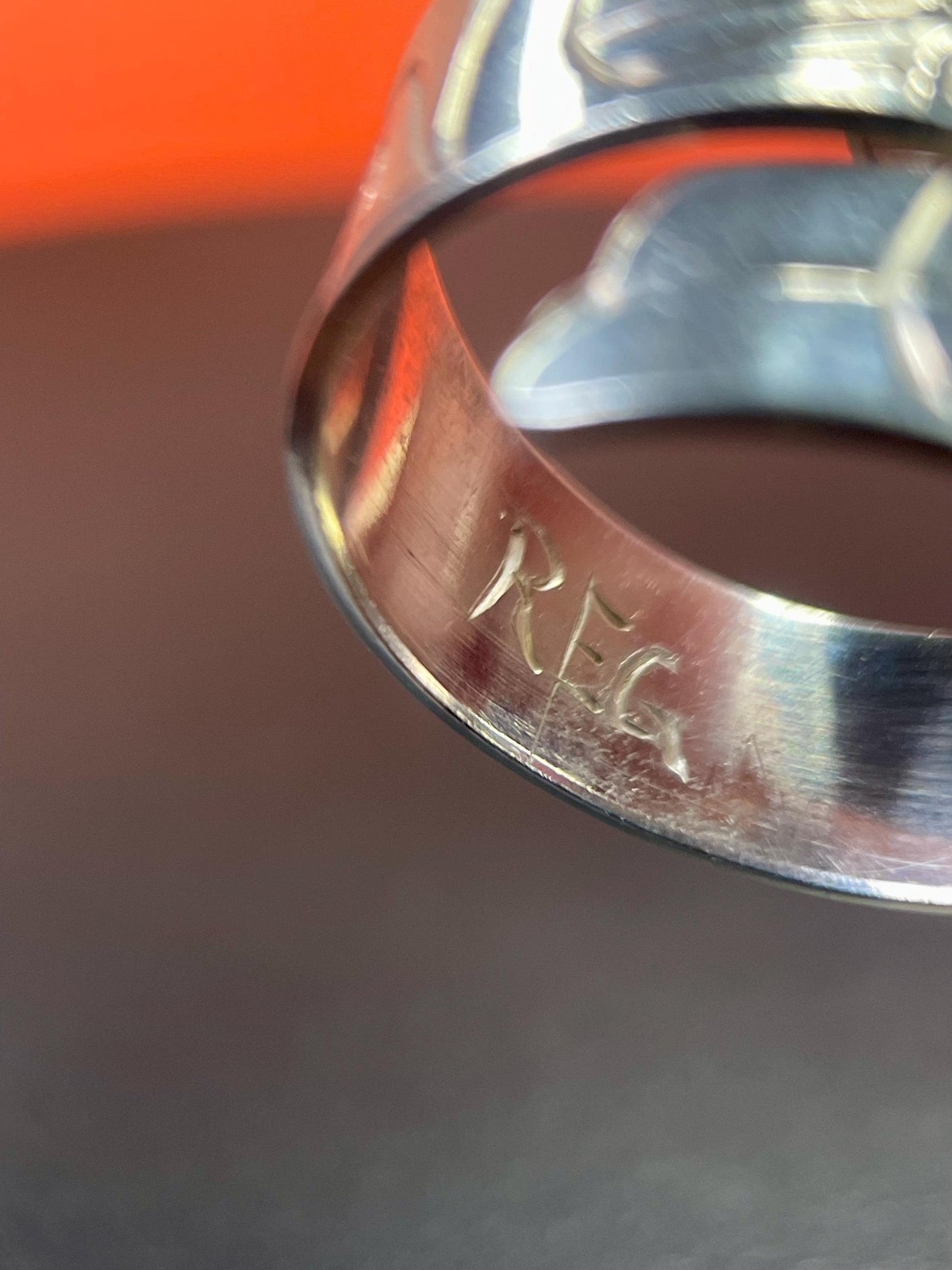 Lovely size 10 indigenous First Nations pacific northwest coast sterling Thunderbird ring signed