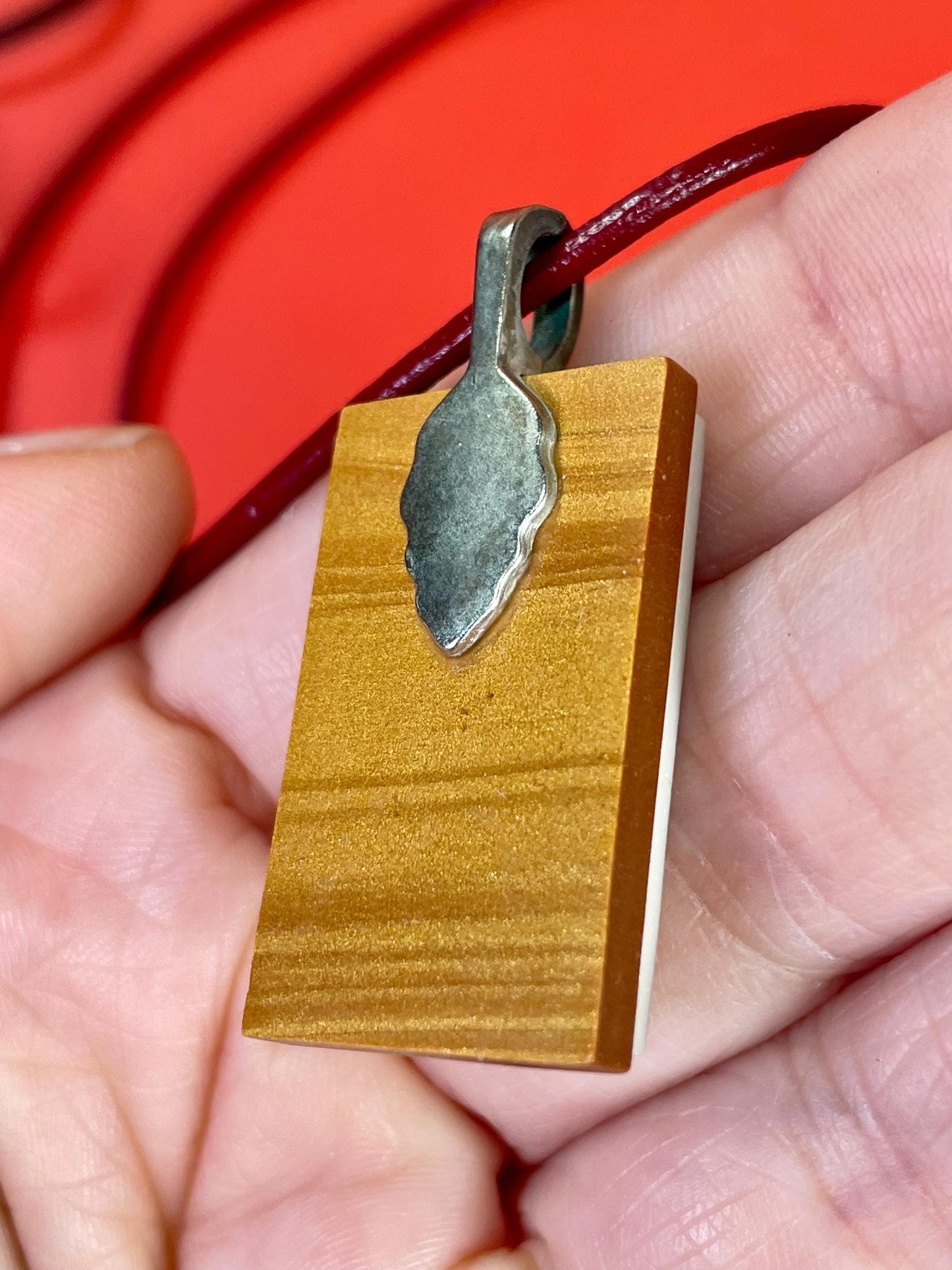 Lot of 2 Asian design Pendant Necklaces