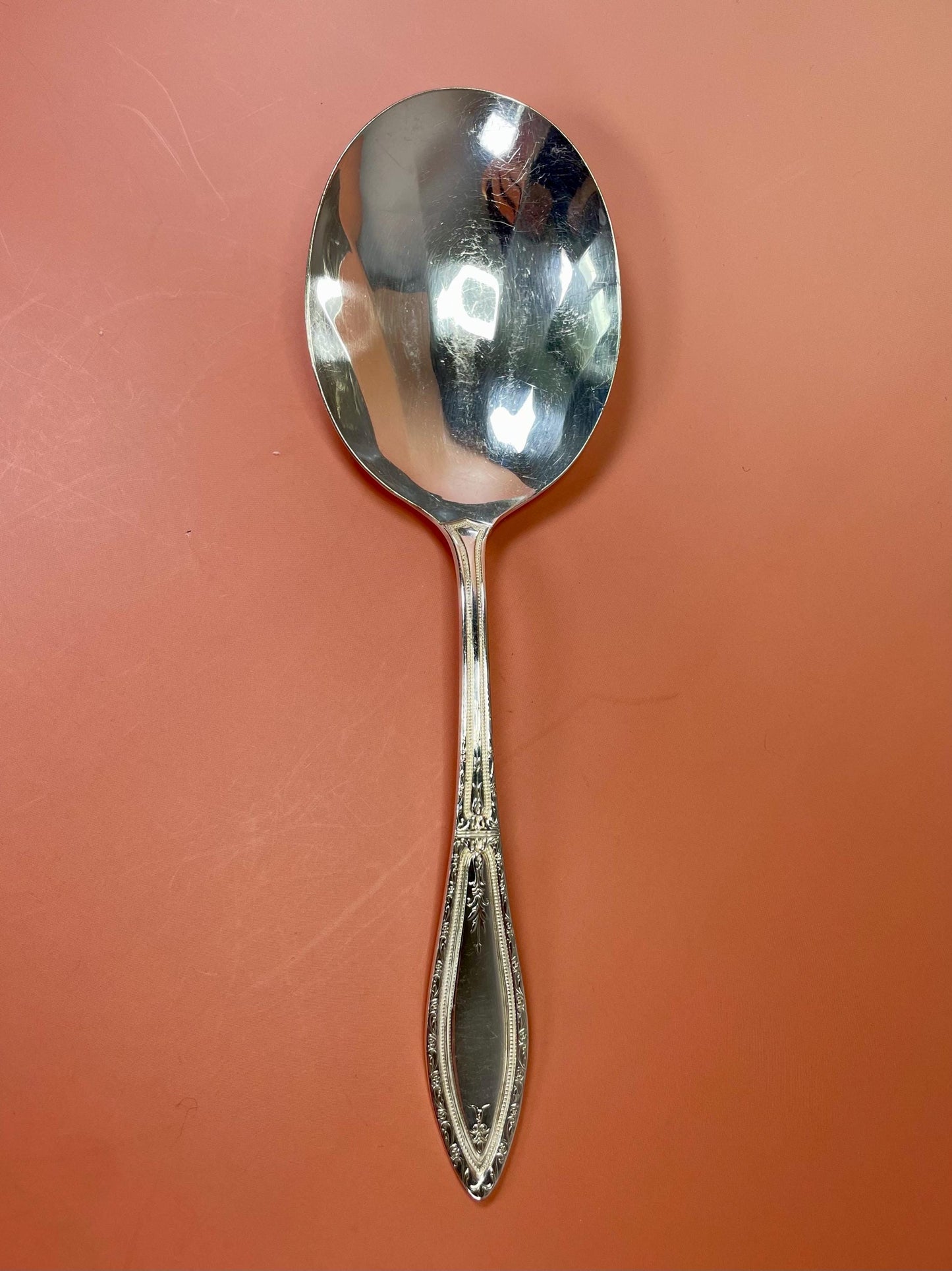 A Lovely ornate Silver Plated serving spoon ready to gift or use