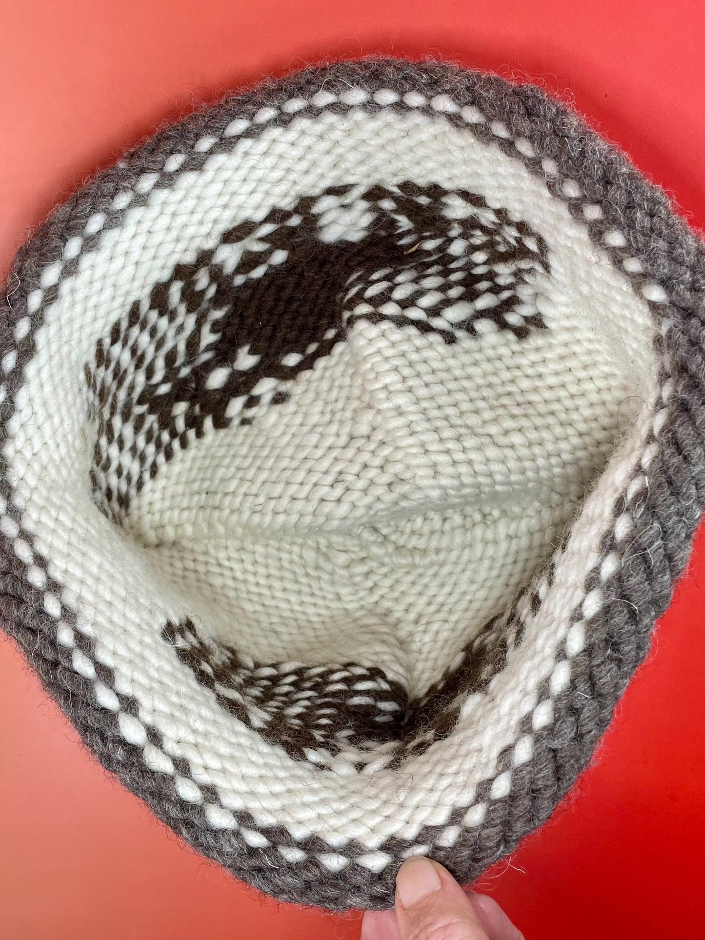 Hand Knit Cowichan Toque  Large size