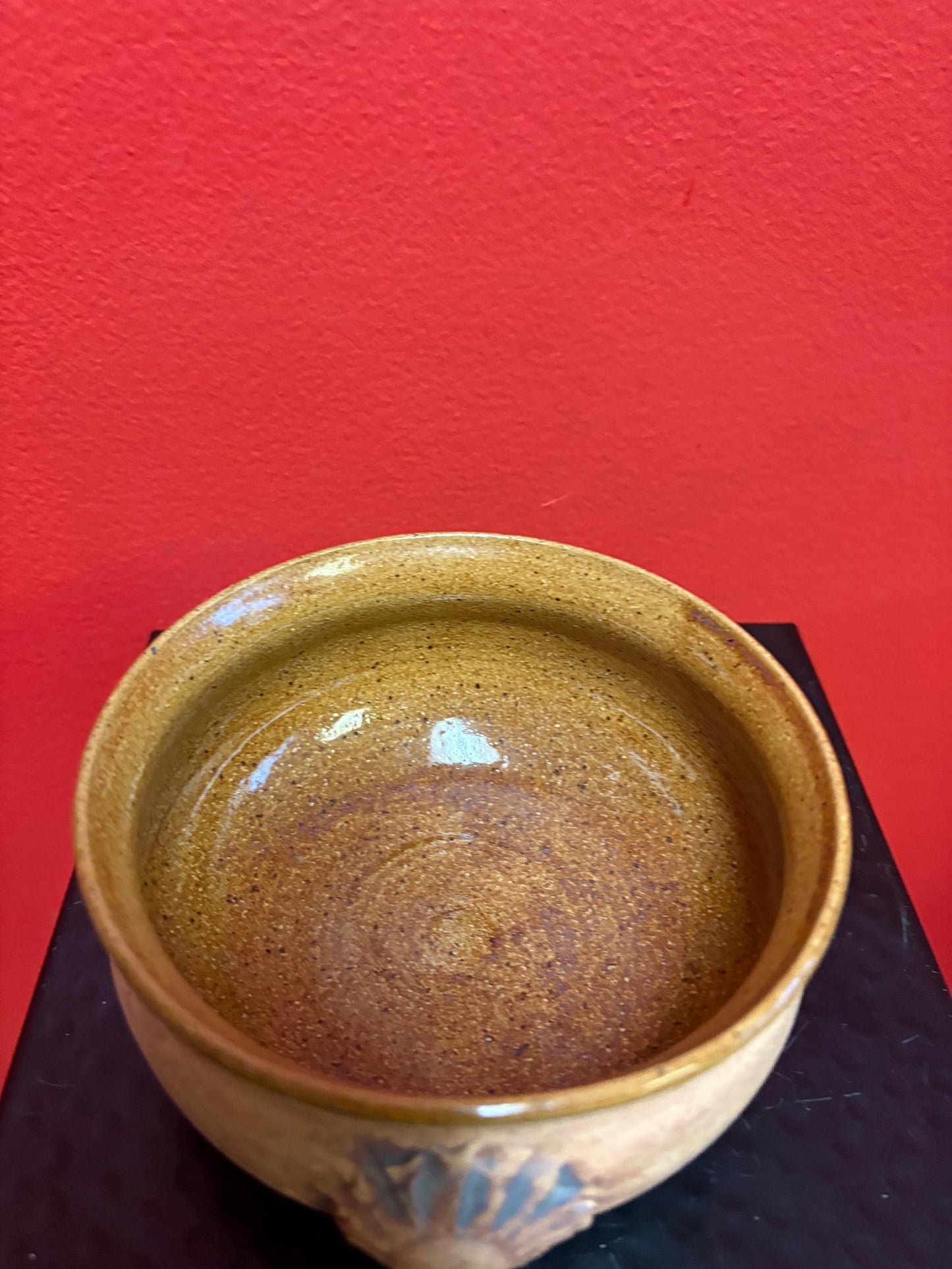 Very cool signed Southwest American pottery bowl in good condition - 5 x 3 high