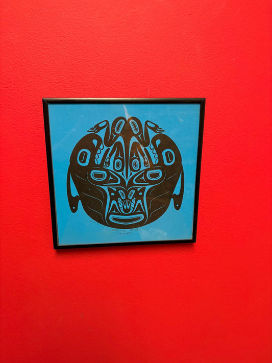 Indigenous first Nations Limited edition signed print entitled always  - great imagery - 9 x 9  beautiful frame