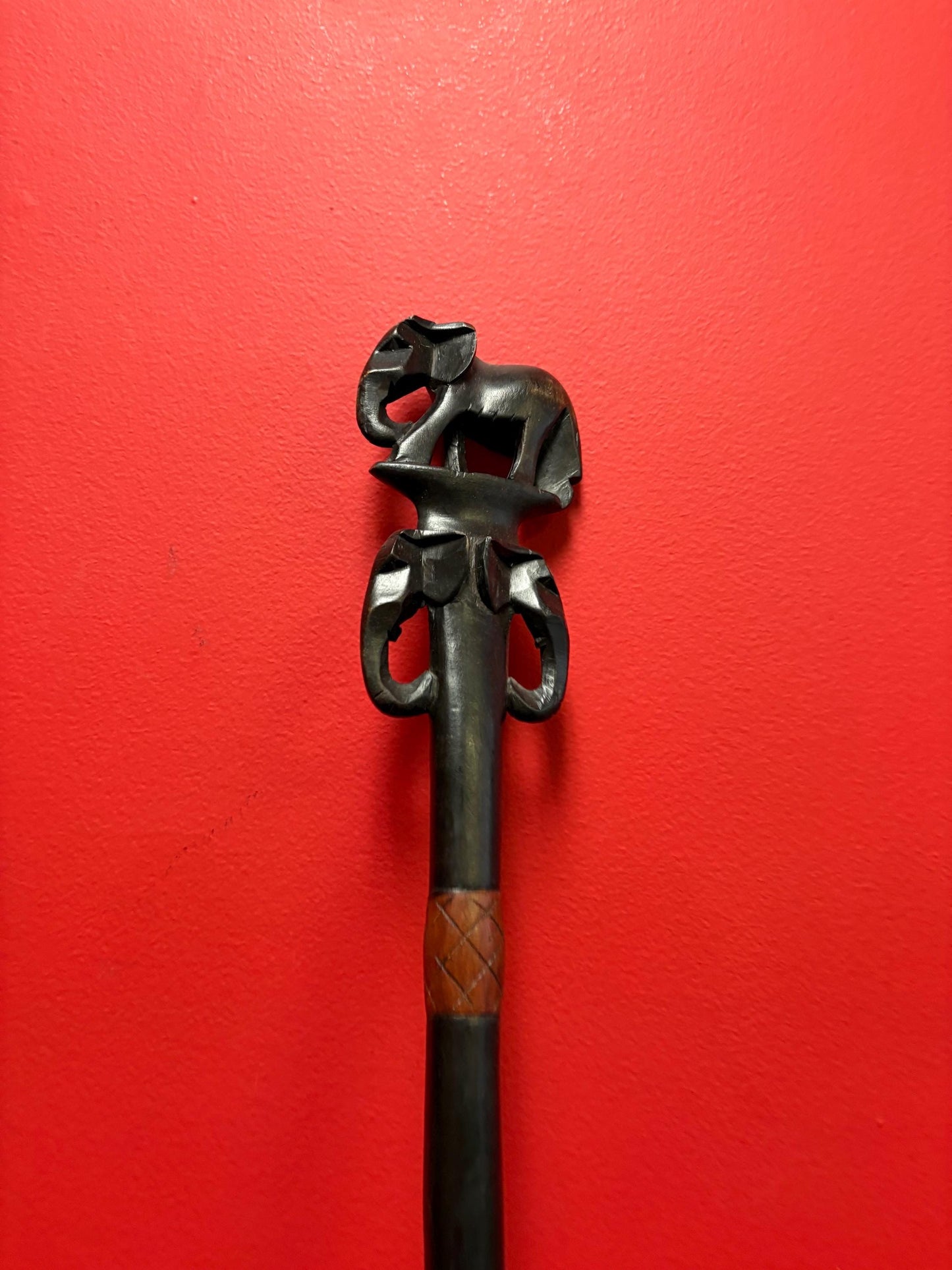 Very cool 1950s unique African elephant motif shoehorn 24 inches long and the very coolest gift wow