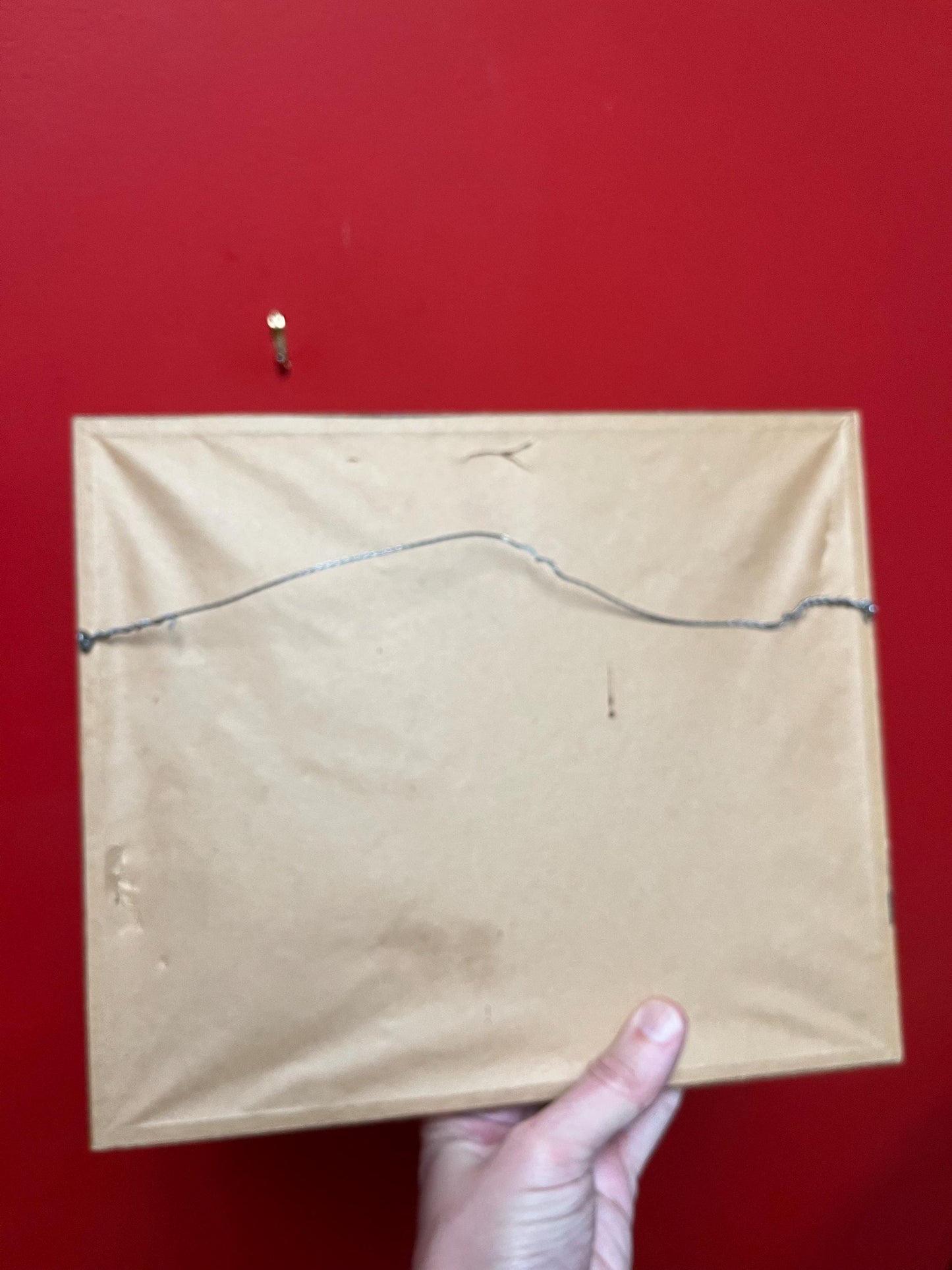 12 x 10 inch Japanese signed watercolour on linen in traditional frame- wow