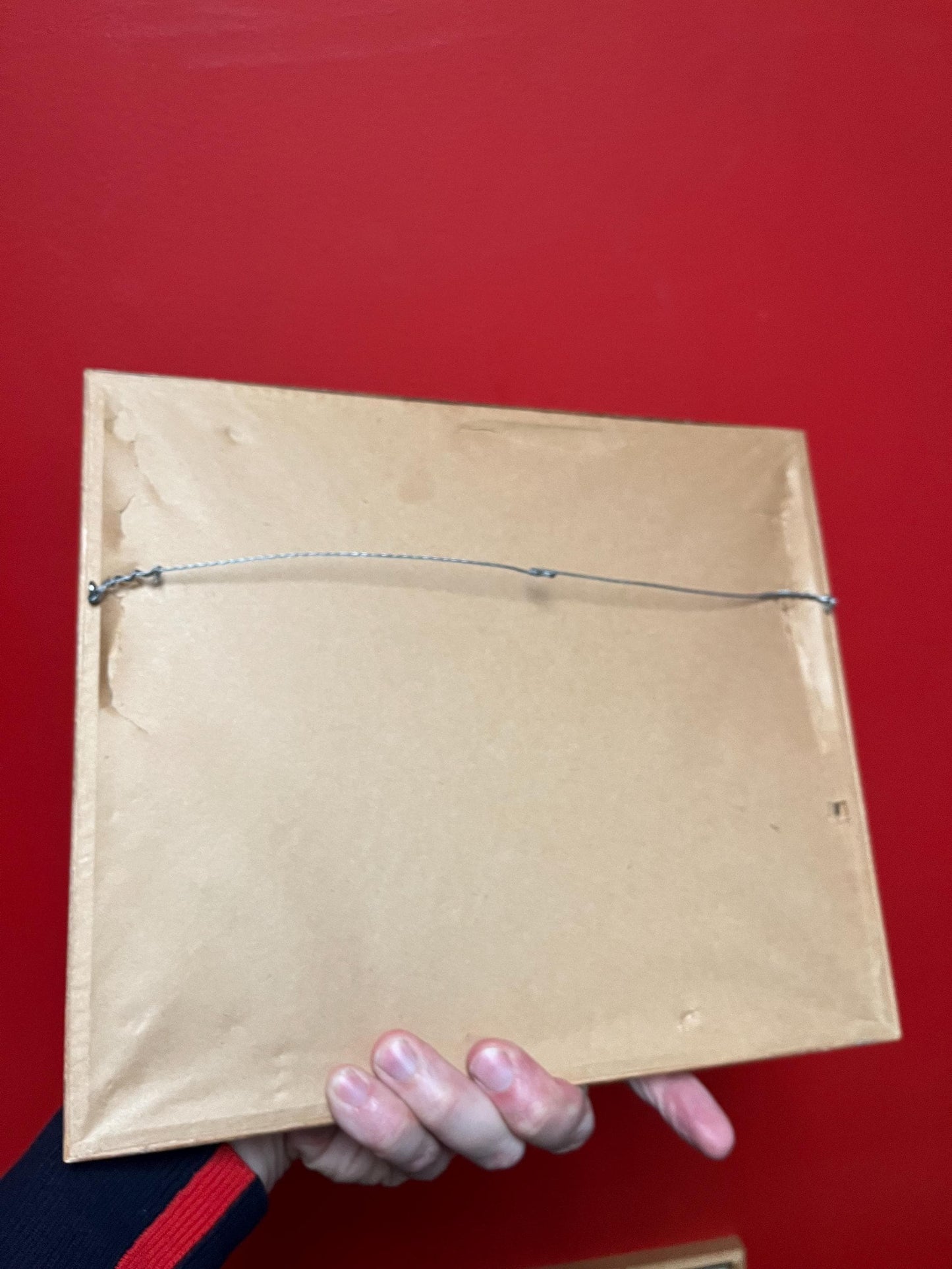 12 x 10 inch Japanese signed watercolour on linen in traditional frame- wow