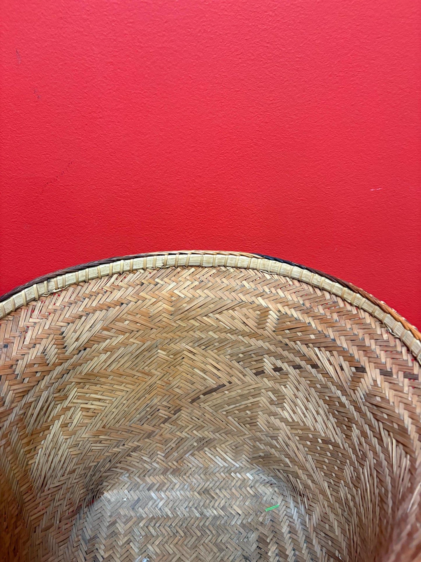 Huge African tribal weaved basket antique 14 x 12 high absolute great condition wonderful decoration or gift