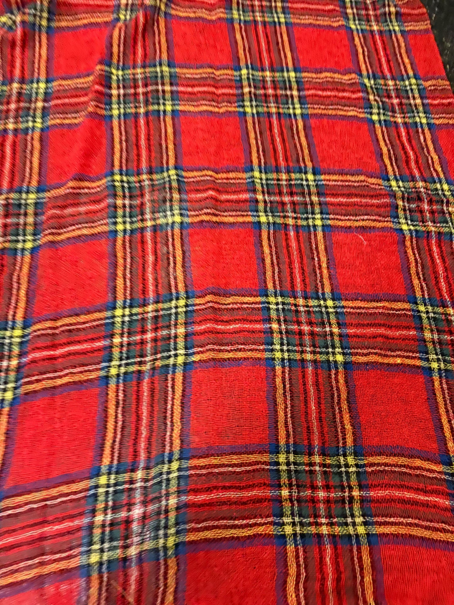 Wonderful unique approximately 60 x 45 authentic antique Hudson Bay blanket plaid and sexy and great value