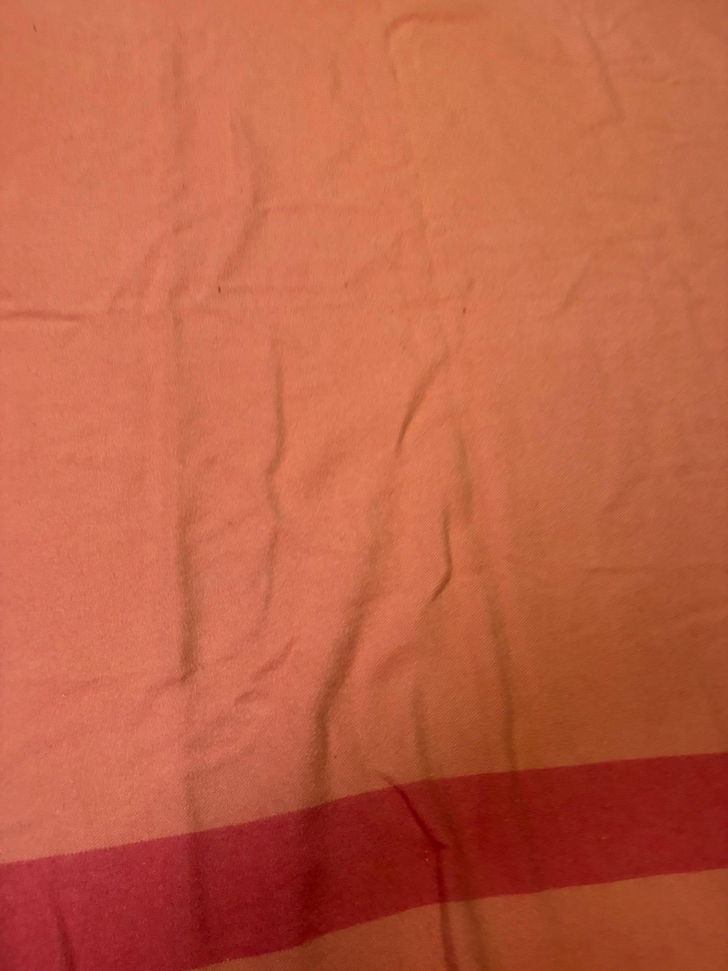 HBC Hudson Bay blanket beautiful pink and 83 x 60 approx great condition iconic -HBC