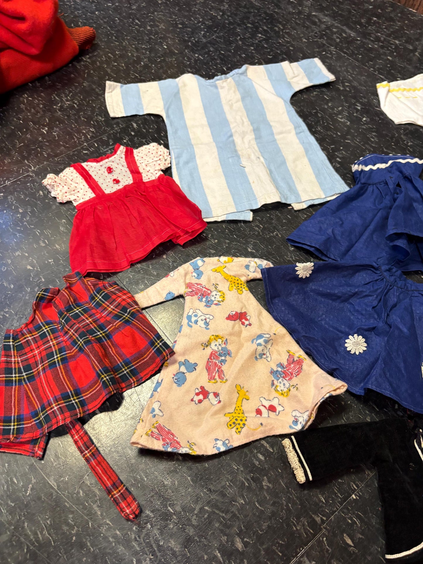 Beautiful lot of antique doll clothes great value from major collection