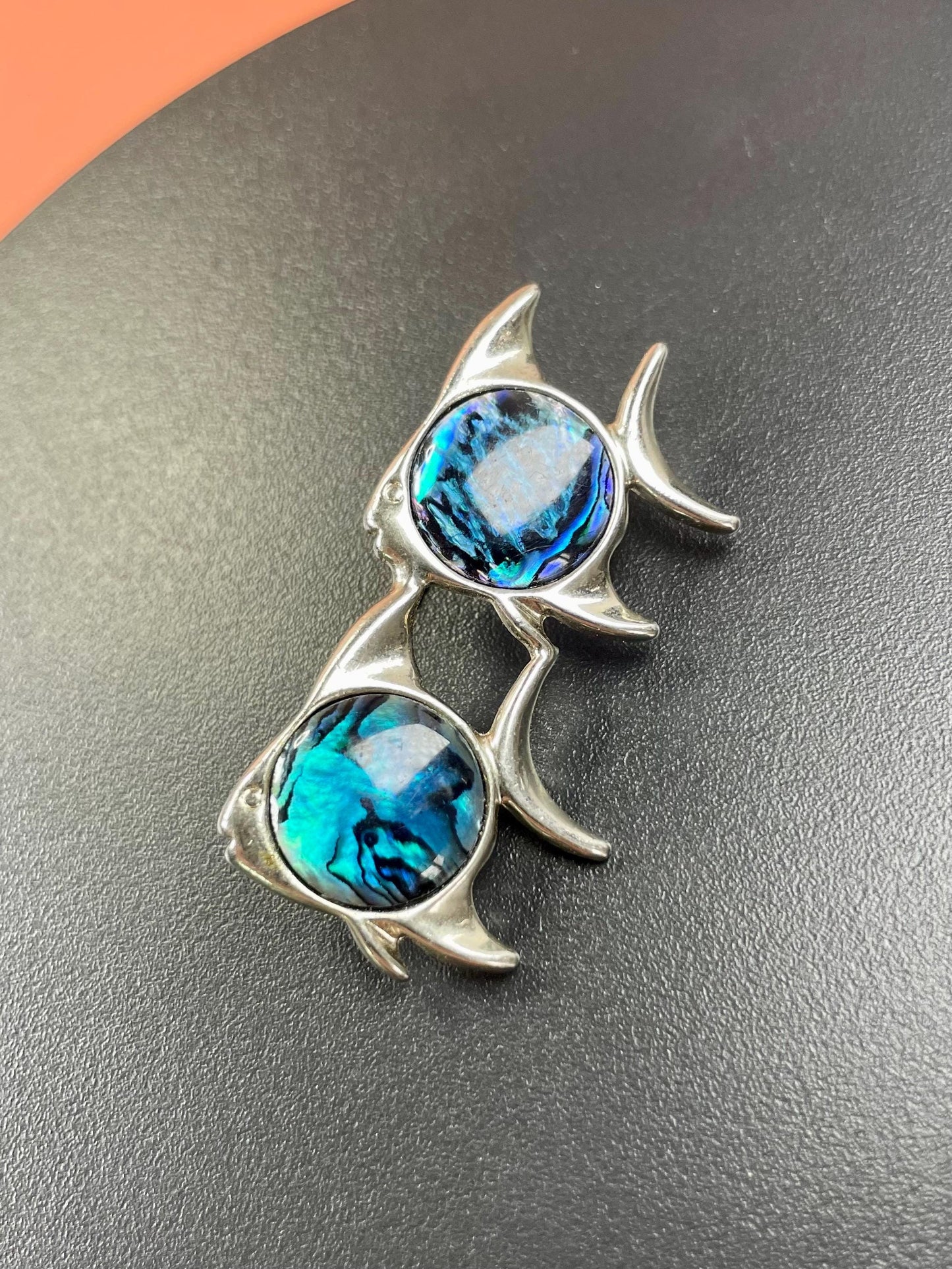 Cute Untested Silver Fish brooch