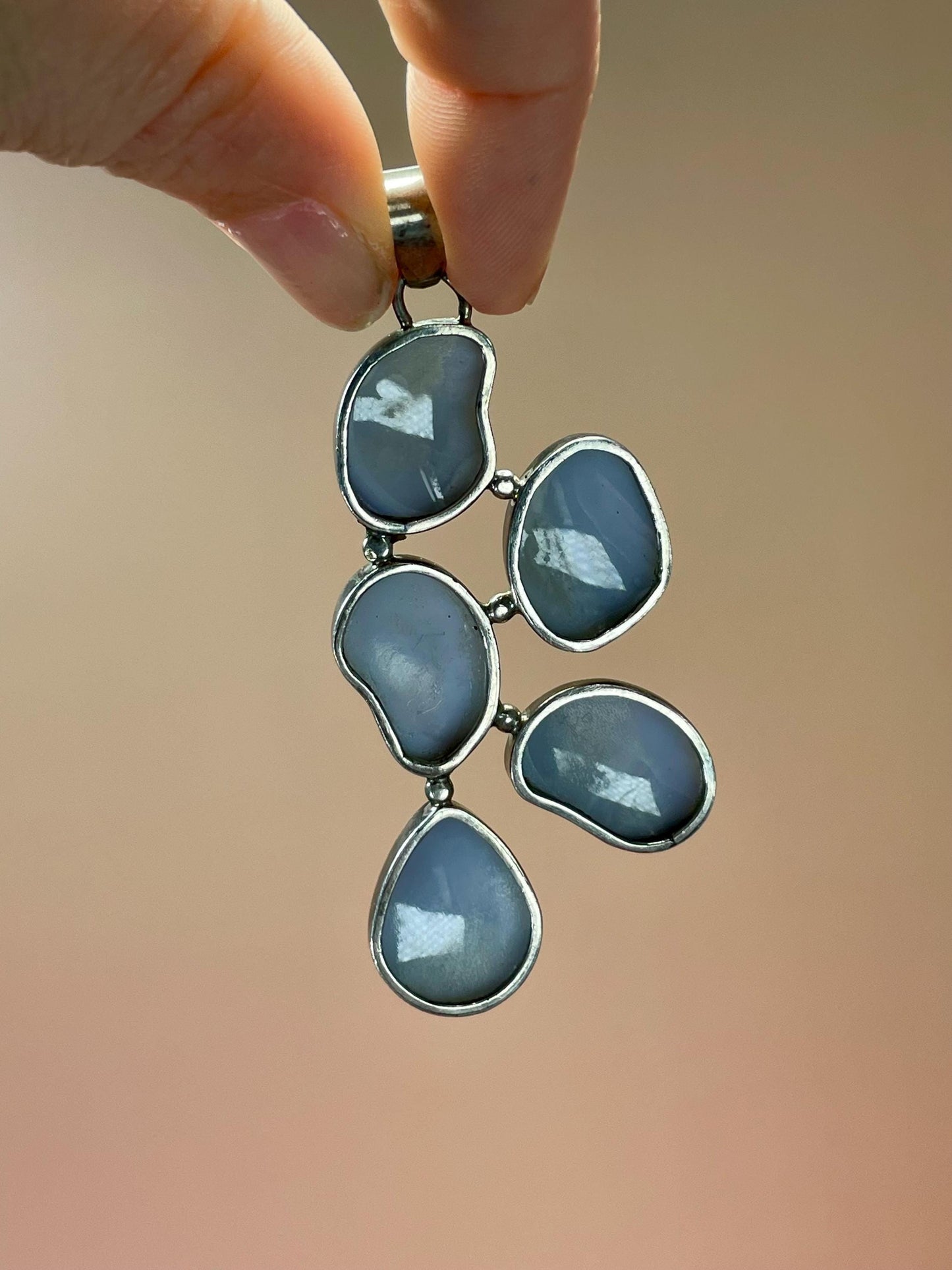 Fabulous 3 inch long abalone and silver pendant