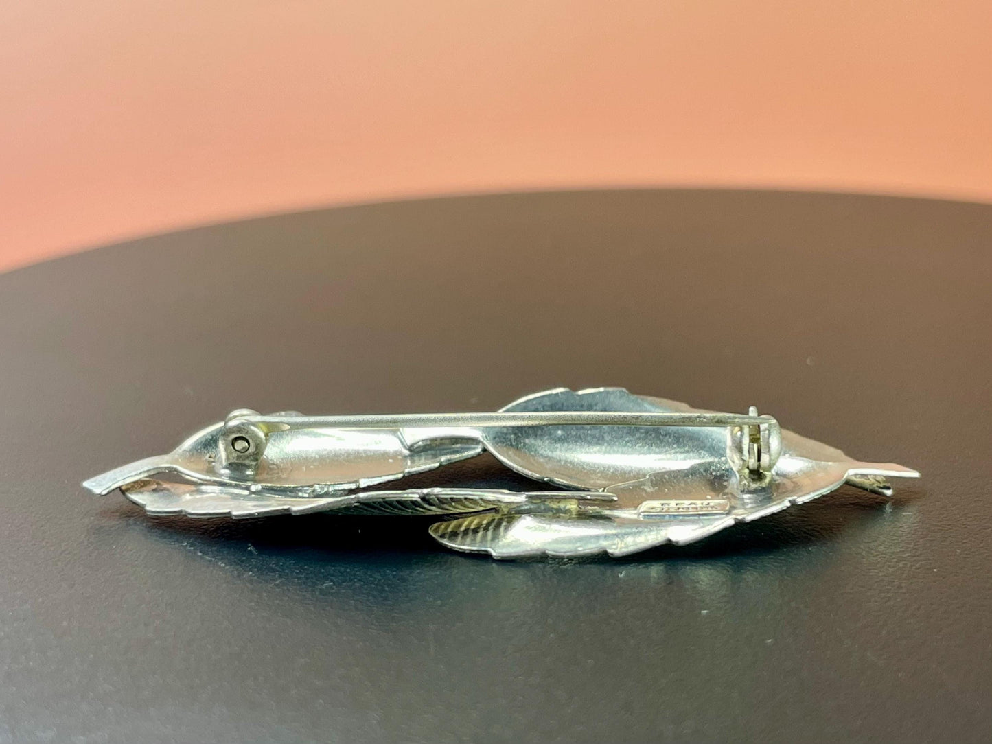 Sterling Silver Leaf Brooch