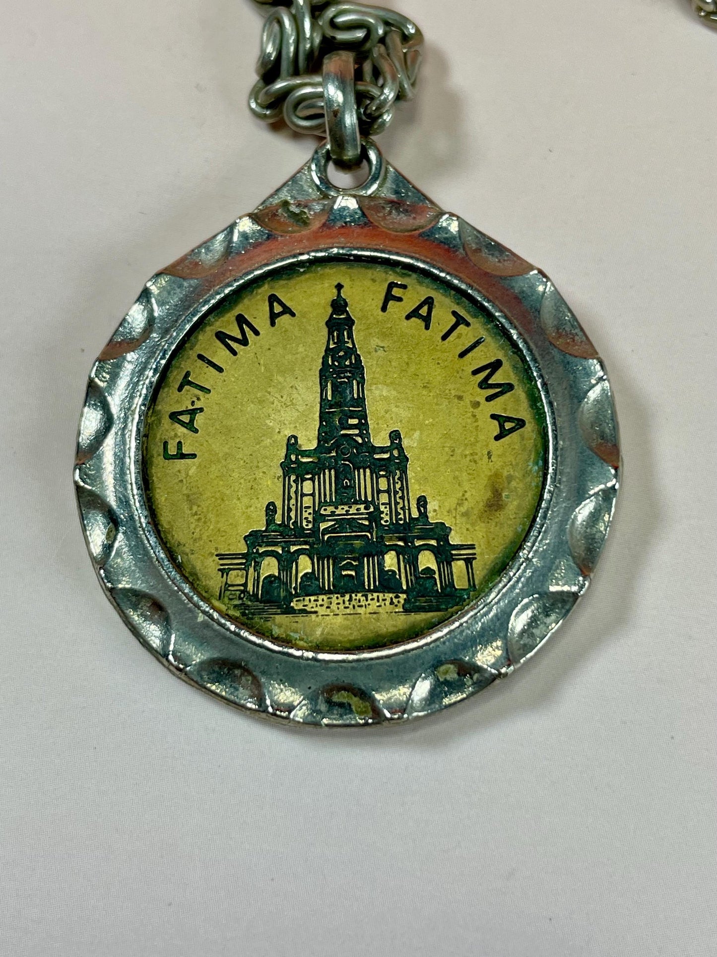 Lady of Fatima with 3 Shepards Necklace