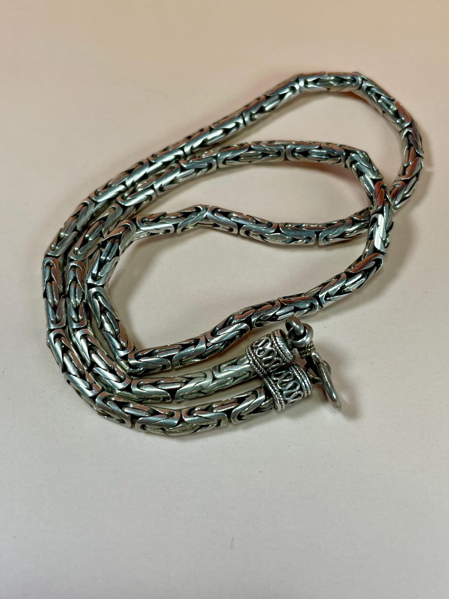 Gorgeous Sterling Silver Chain Necklace - B