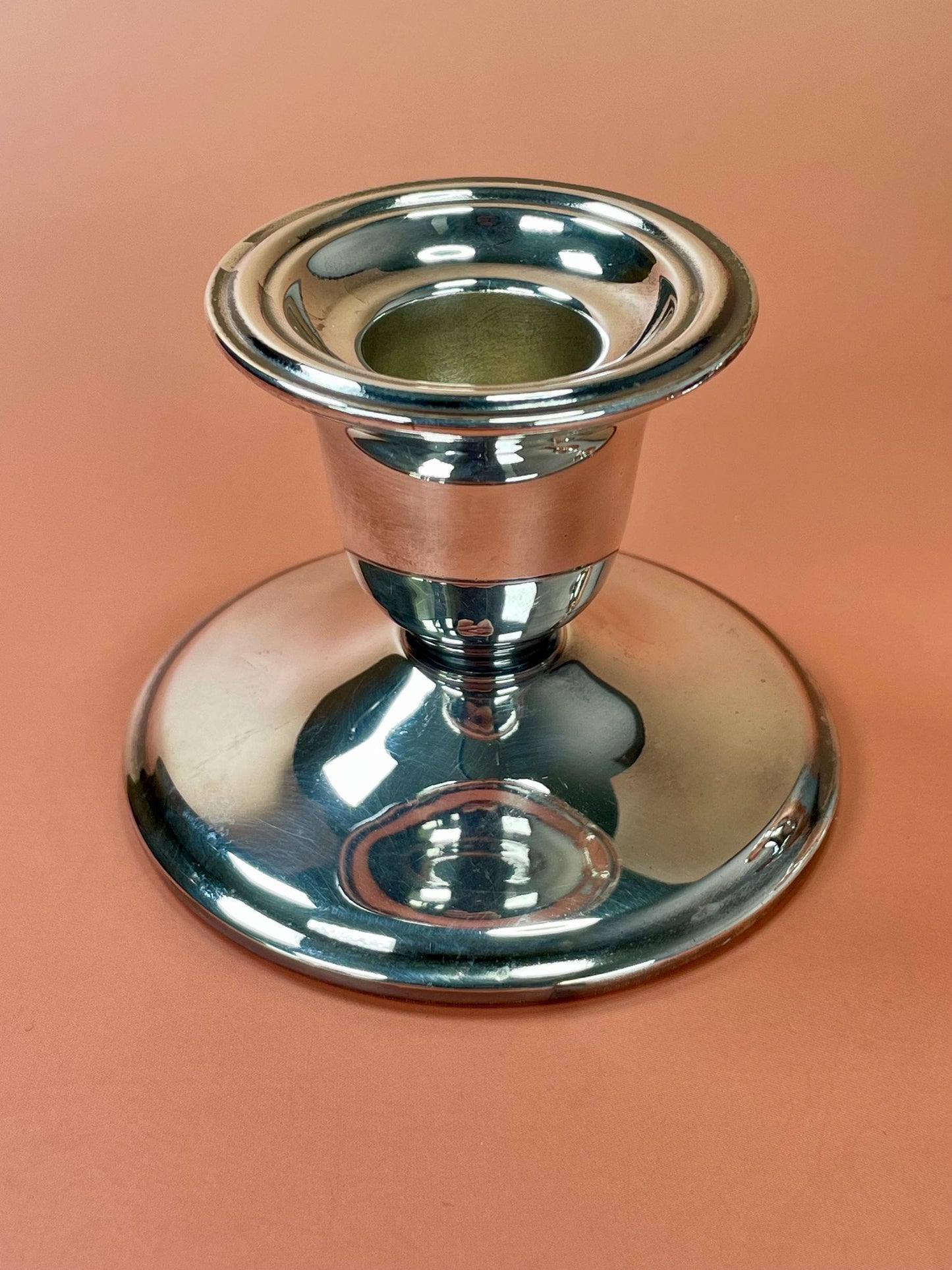 Silver Plated candlesticks 2.5 inches tall beautiful pair good value