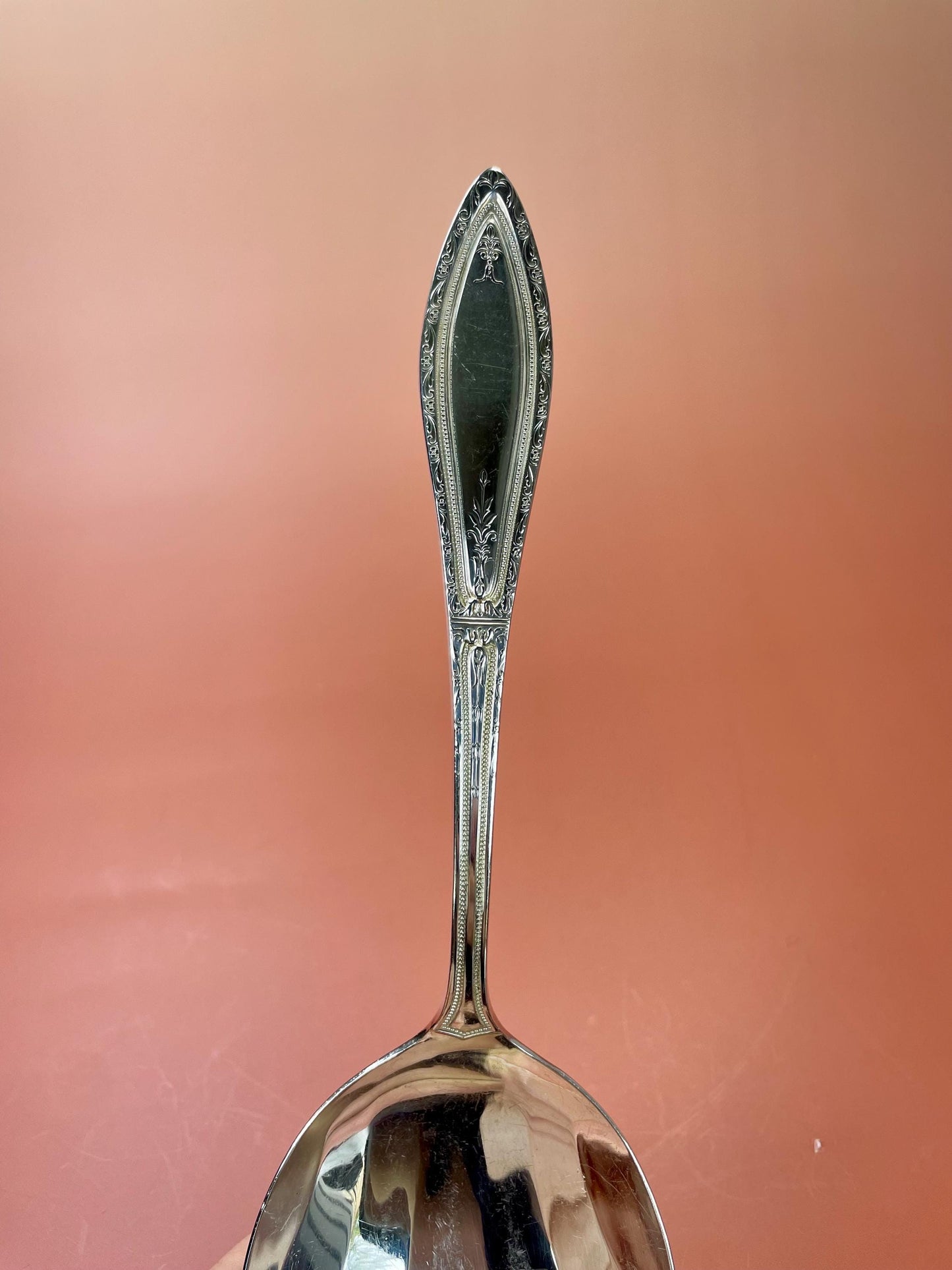 A Lovely ornate Silver Plated serving spoon ready to gift or use