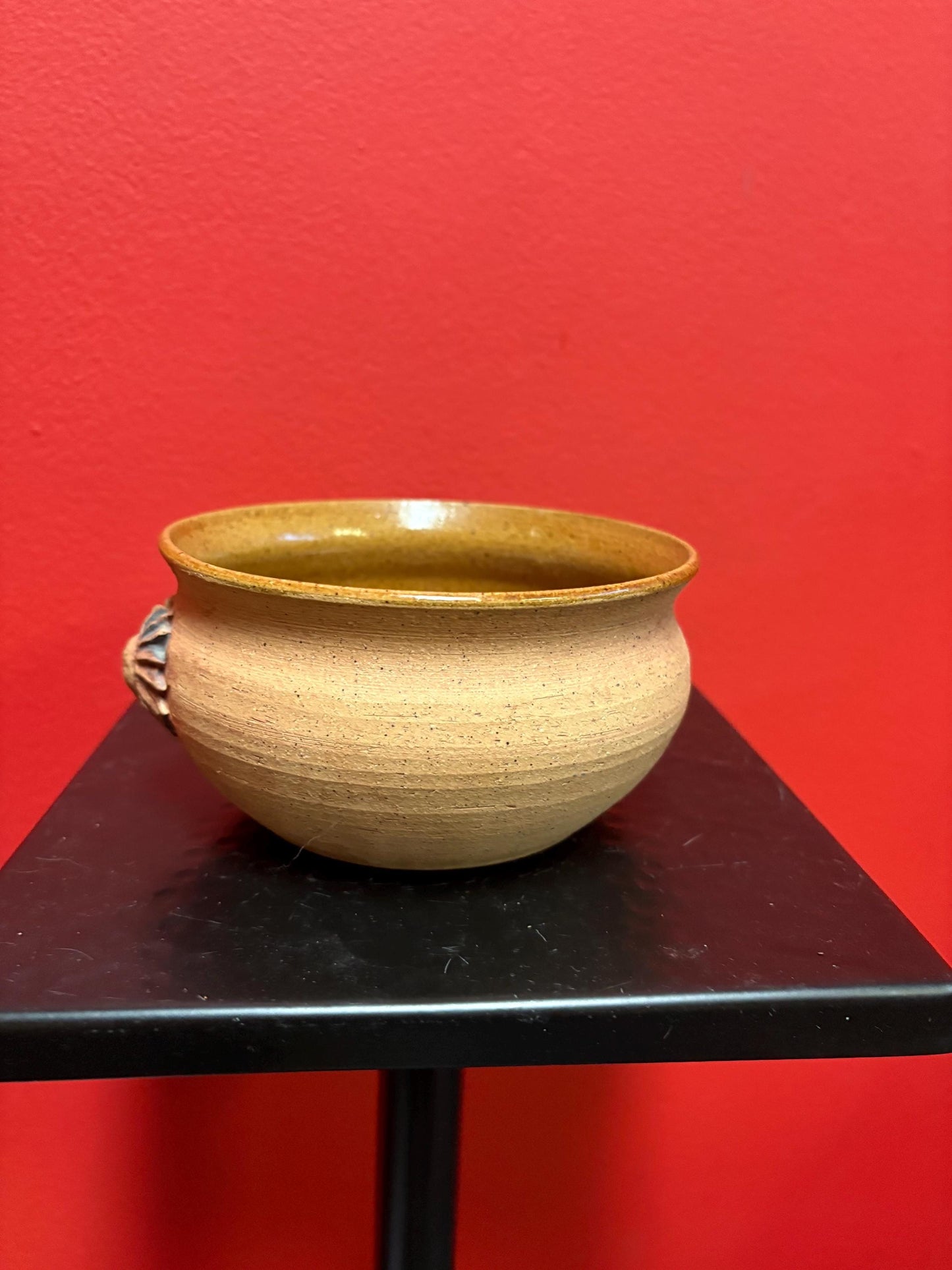 Very cool signed Southwest American pottery bowl in good condition - 5 x 3 high