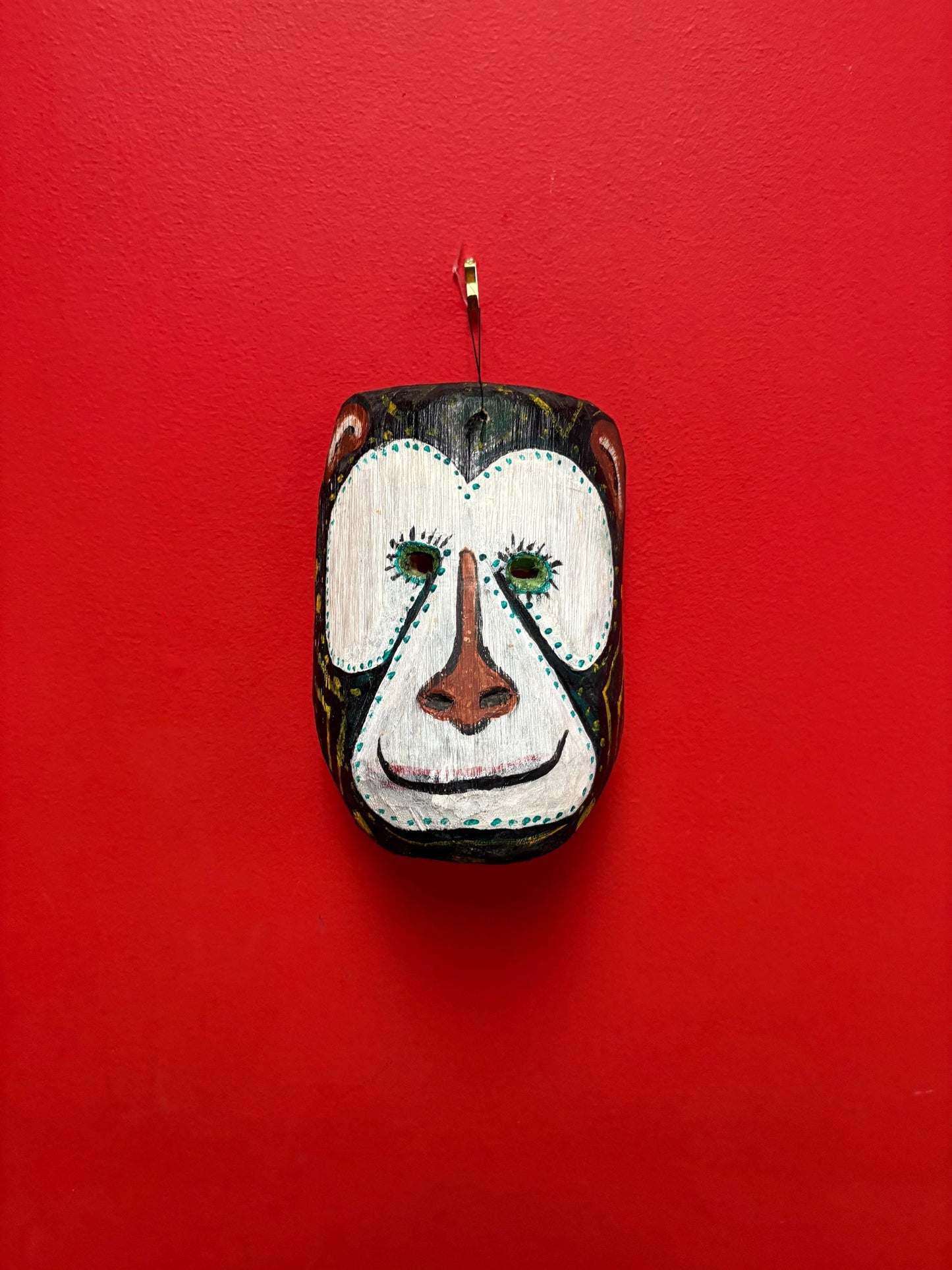 Very cool Asian wood animal mask 8 inches long and so much character great value