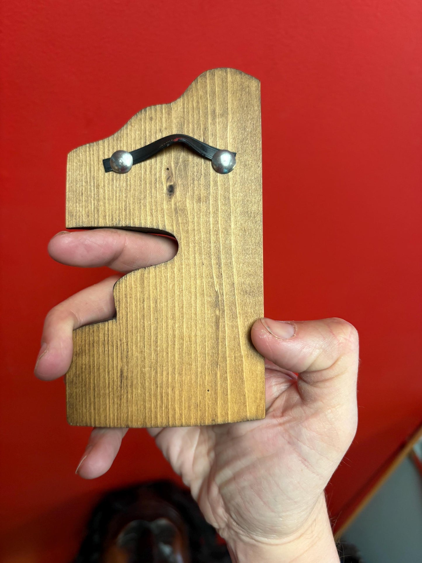 Beautiful unsigned 6 inch tall cedar wolf plaque - indigenous first nation pacific  north West Coast  well carved