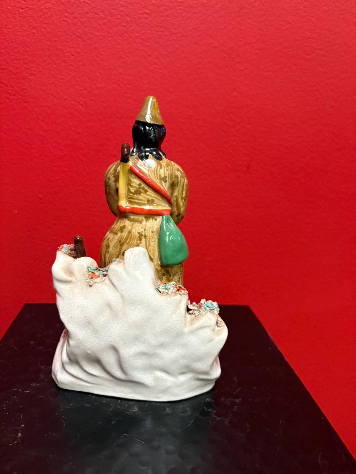 English antique 7 inch high authentic Staffordshire Robinson Crusoe great condition great value - B