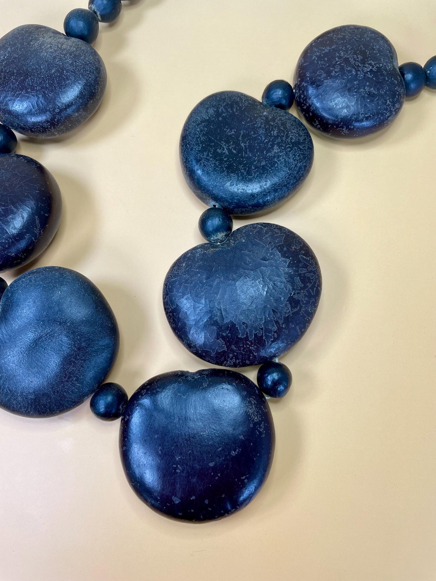 29 inch Caribbean Necklace made with Nuts and Seeds