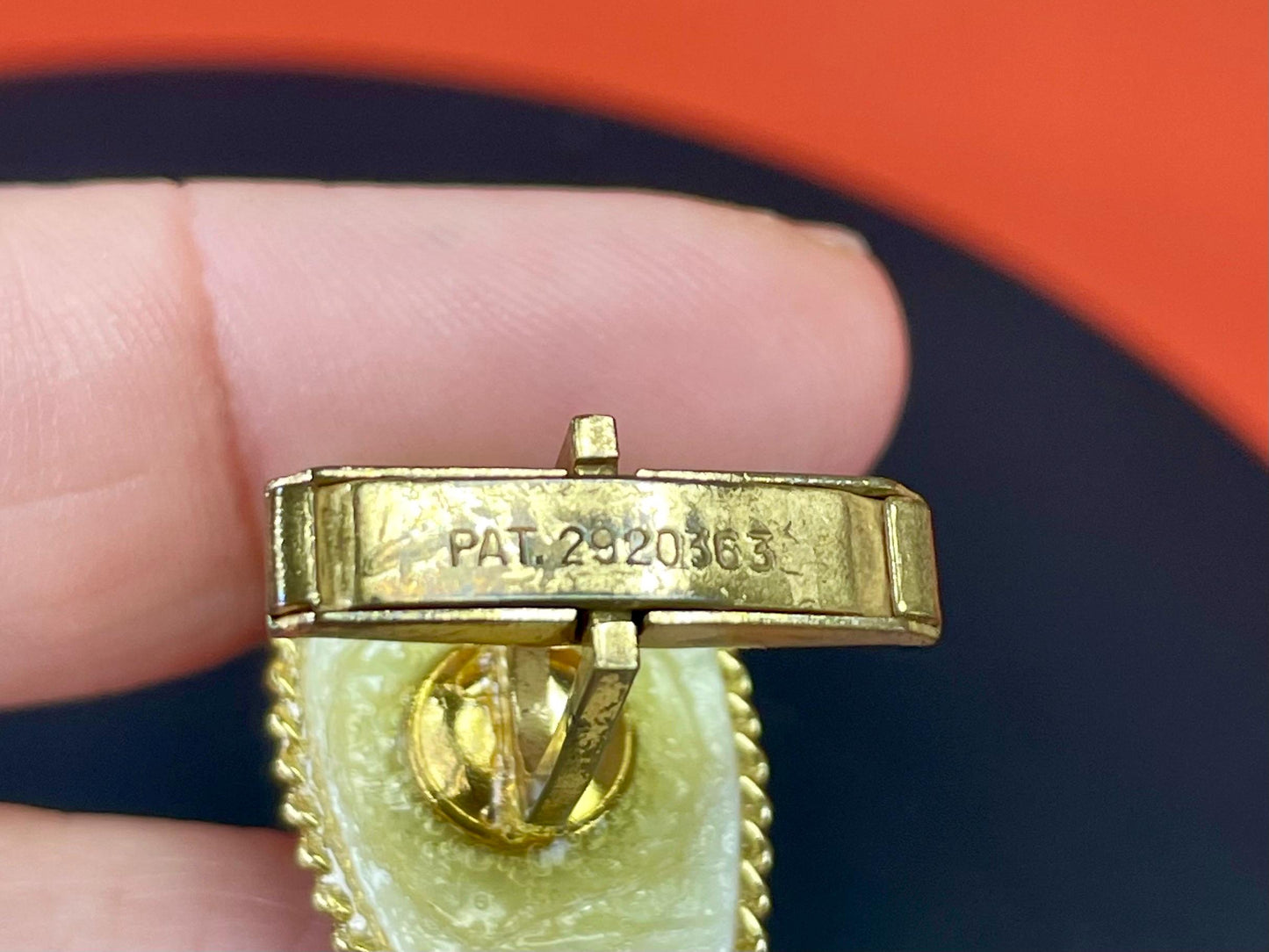 Vintage Goldtone Seahorse cufflinks perfect gift -