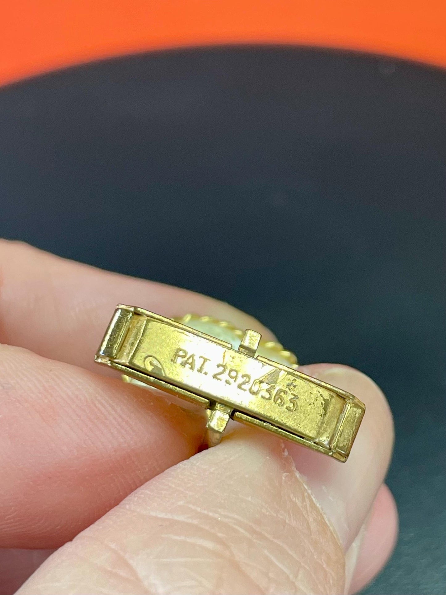 Vintage Goldtone Seahorse cufflinks perfect gift -