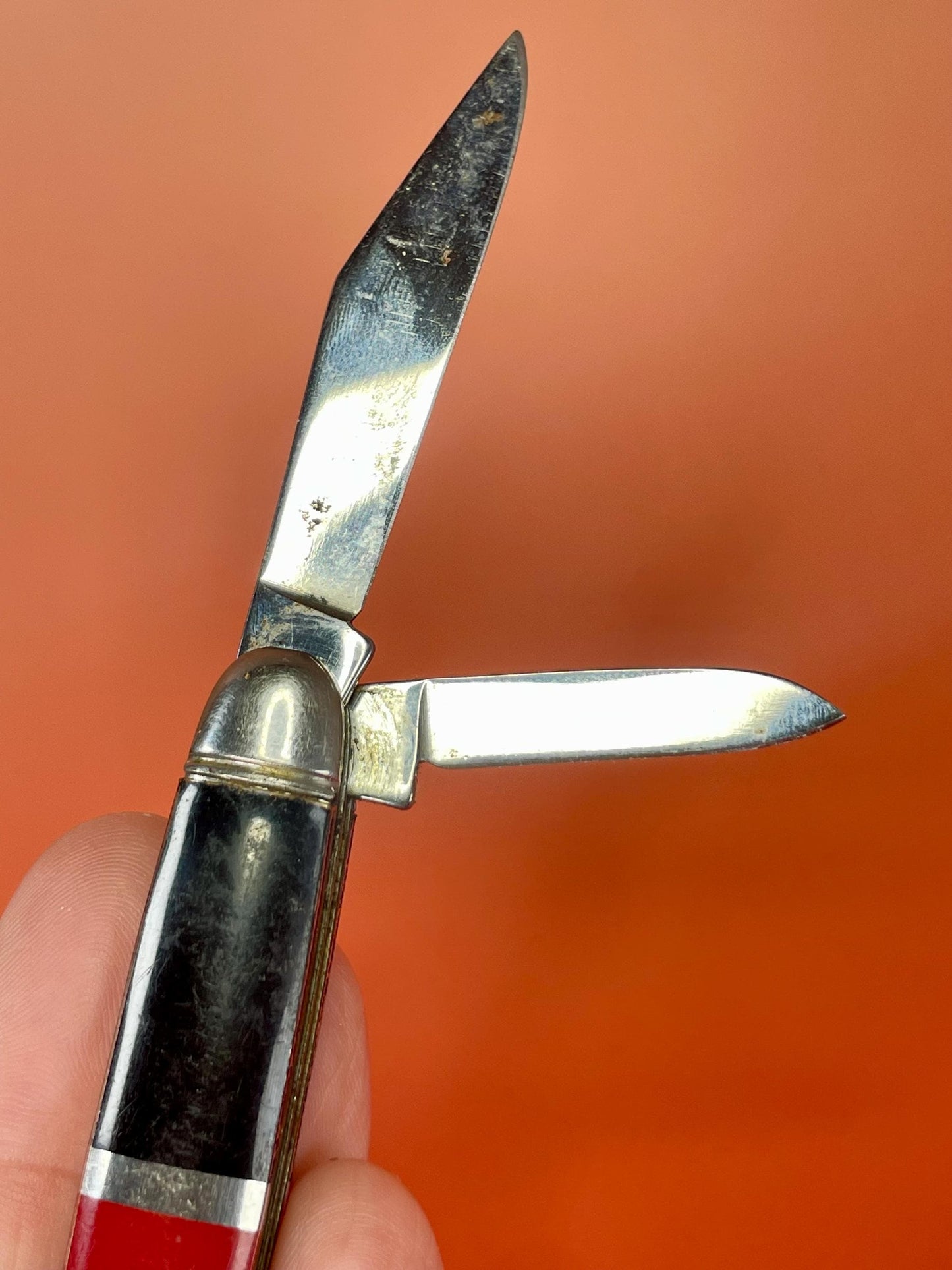 Vintage Stainless Steel Pen Knife with Dual Blades