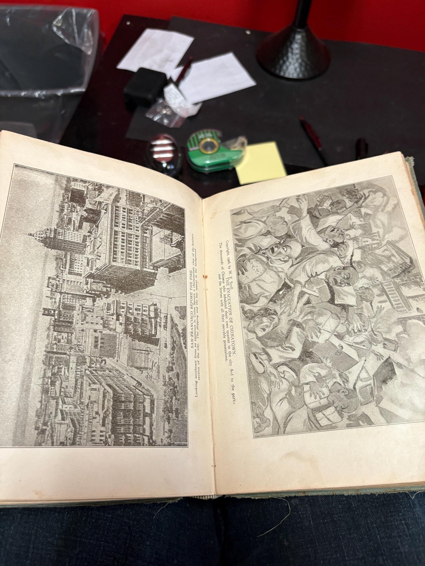 The San Francisco calamity by earthquake and fire by Charles Morris book rough condition 1906 good value
