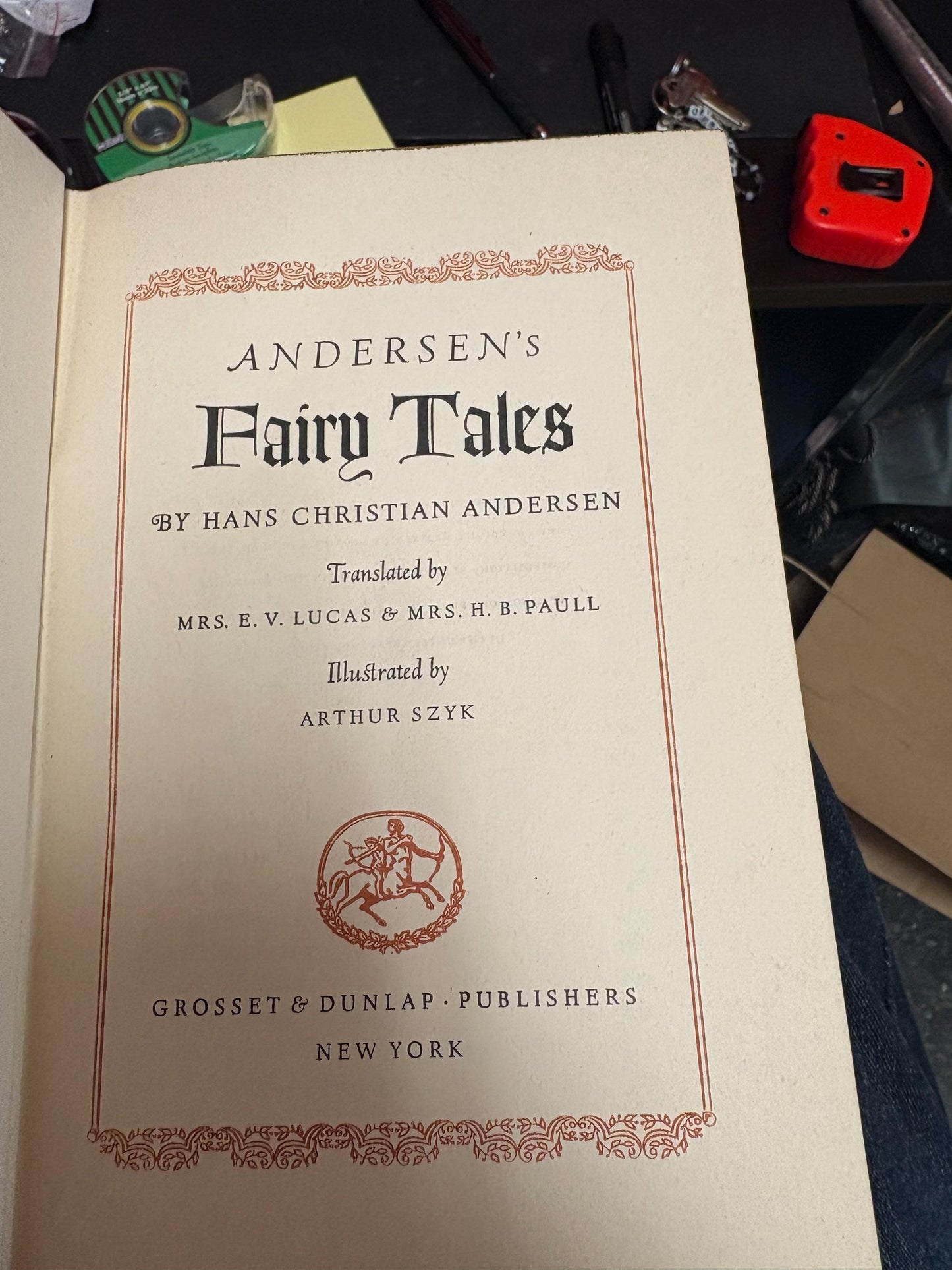 Beautiful antique copy of Andersons fairytales with illustrations - nice antique condition great gift great price