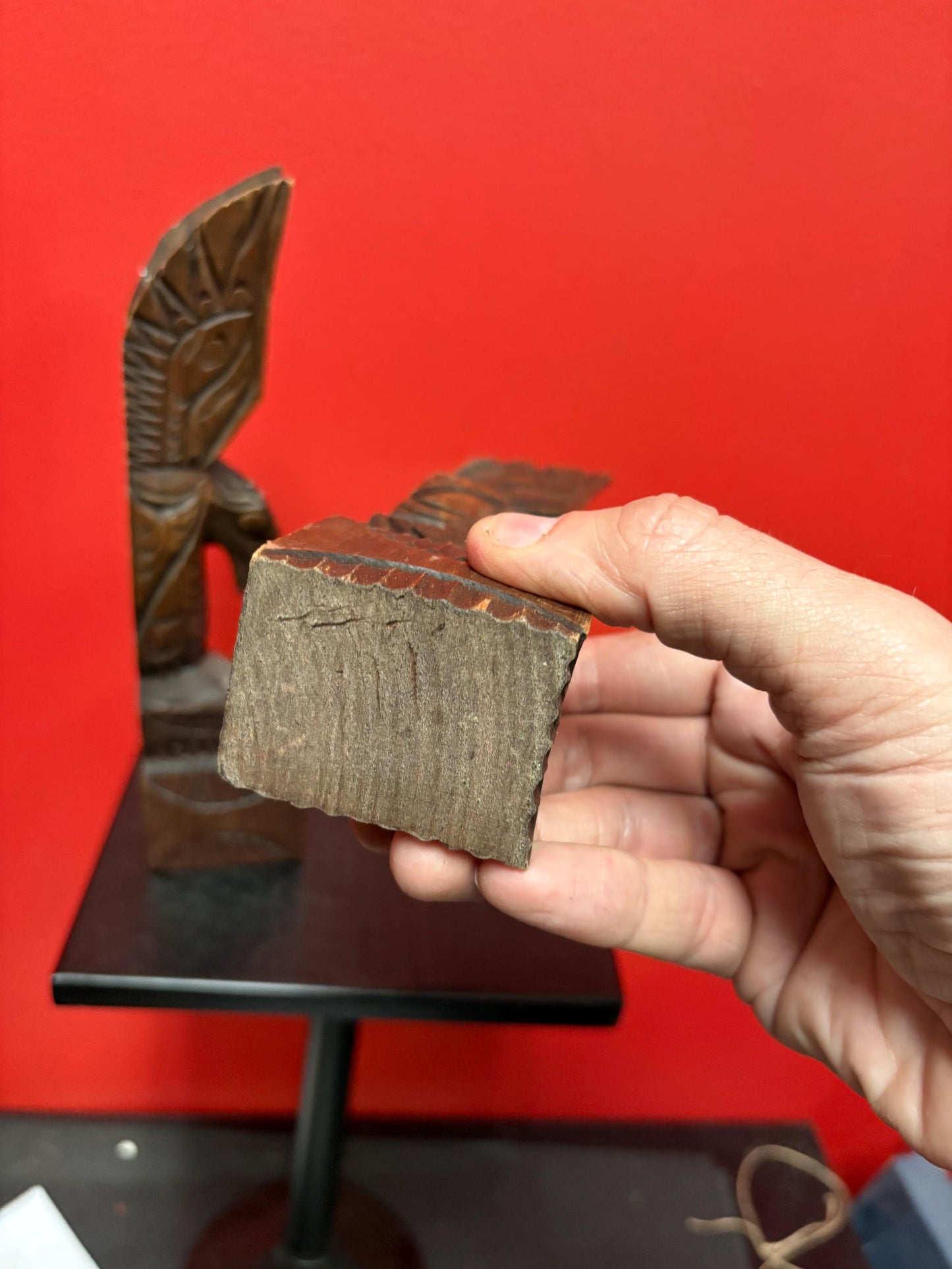 Beautiful pair of indigenous first nations Vancouver Island Eagles  bookends or gift one  nanaimo Chris John - wow - 9.5 inches high