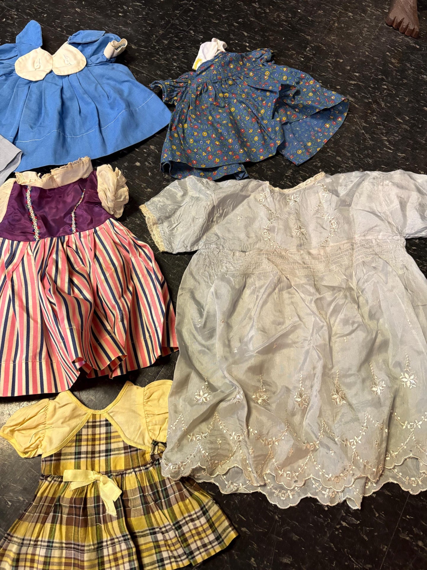 Beautiful lot of antique doll clothes great value from major collection