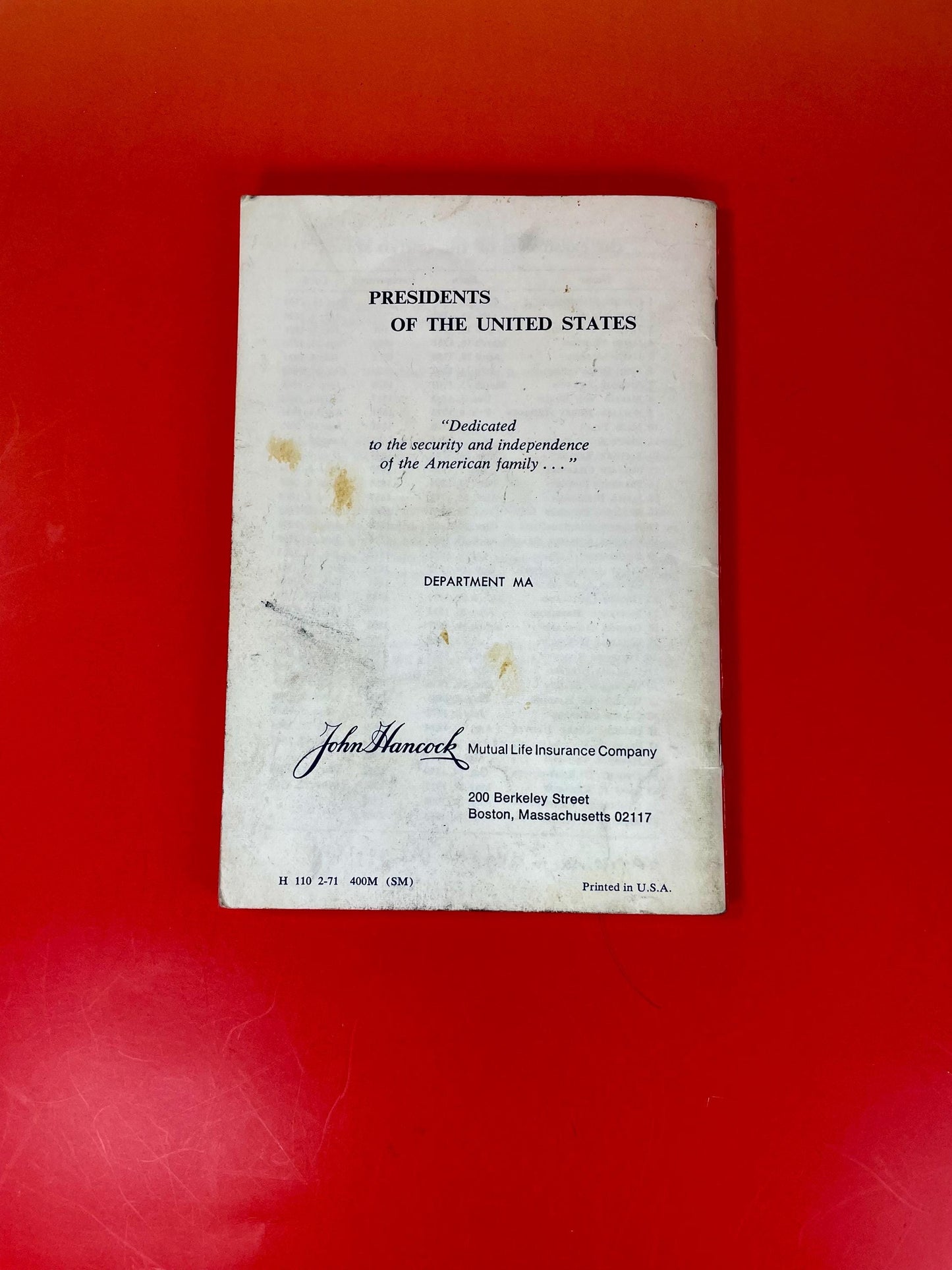 Book of Presidents of the United States