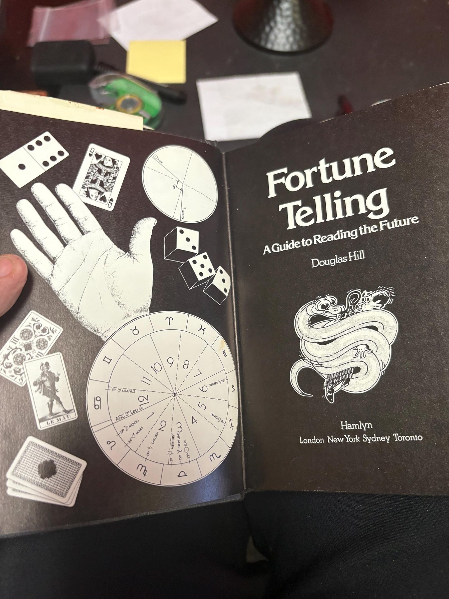 Amazing fortune telling 1978 first edition book by Douglas Hill in good condition super cool diagrams, etc. perfect gift this is a wow