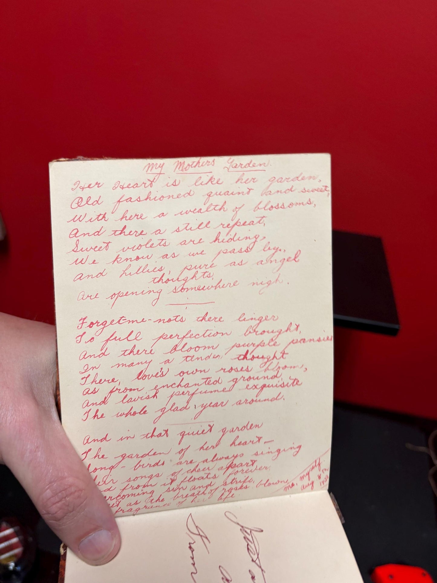 Very cool 1930s autograph book English book - Canadian owner great to read great for collector good gift