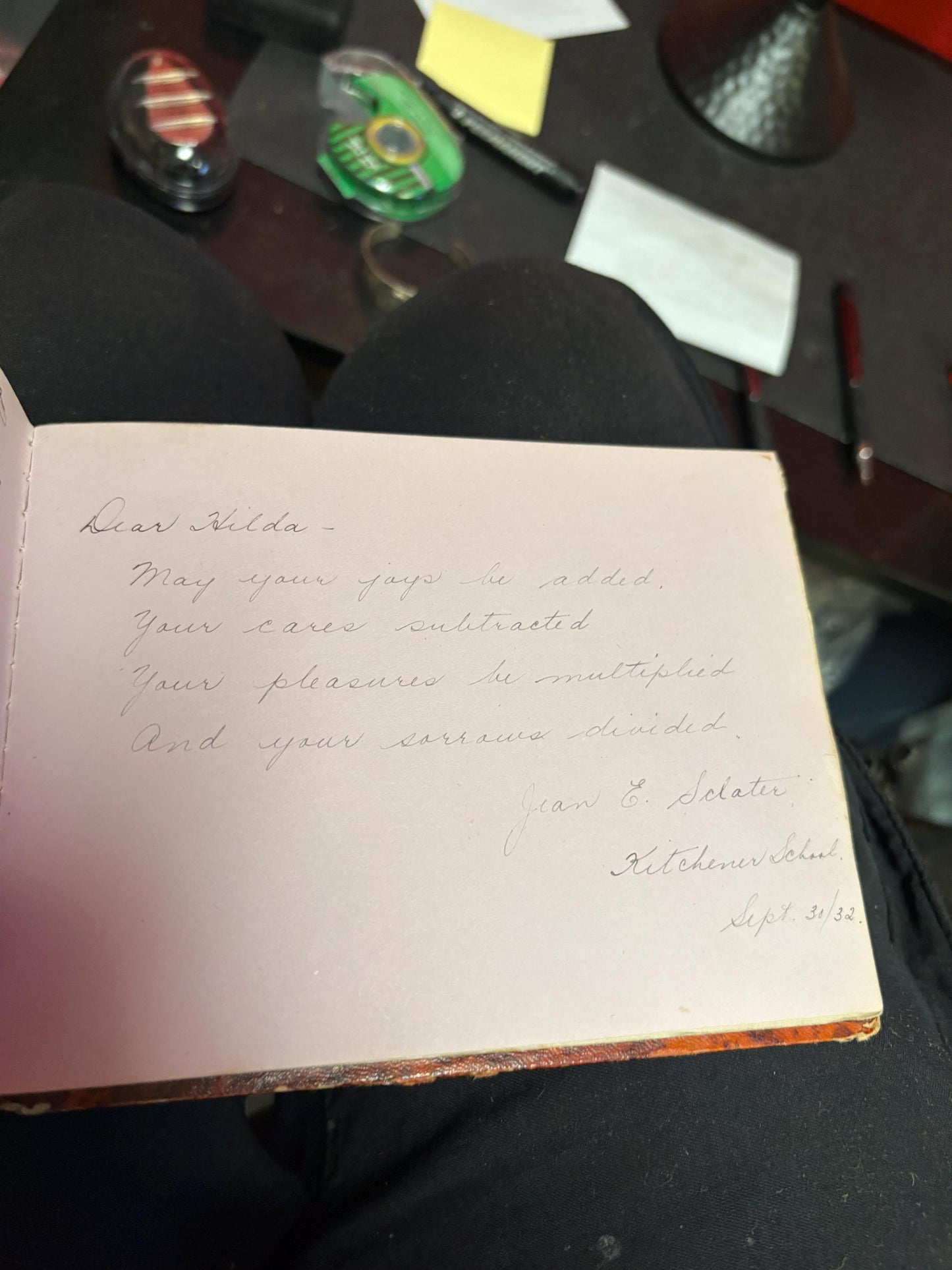 Very cool 1930s autograph book English book - Canadian owner great to read great for collector good gift