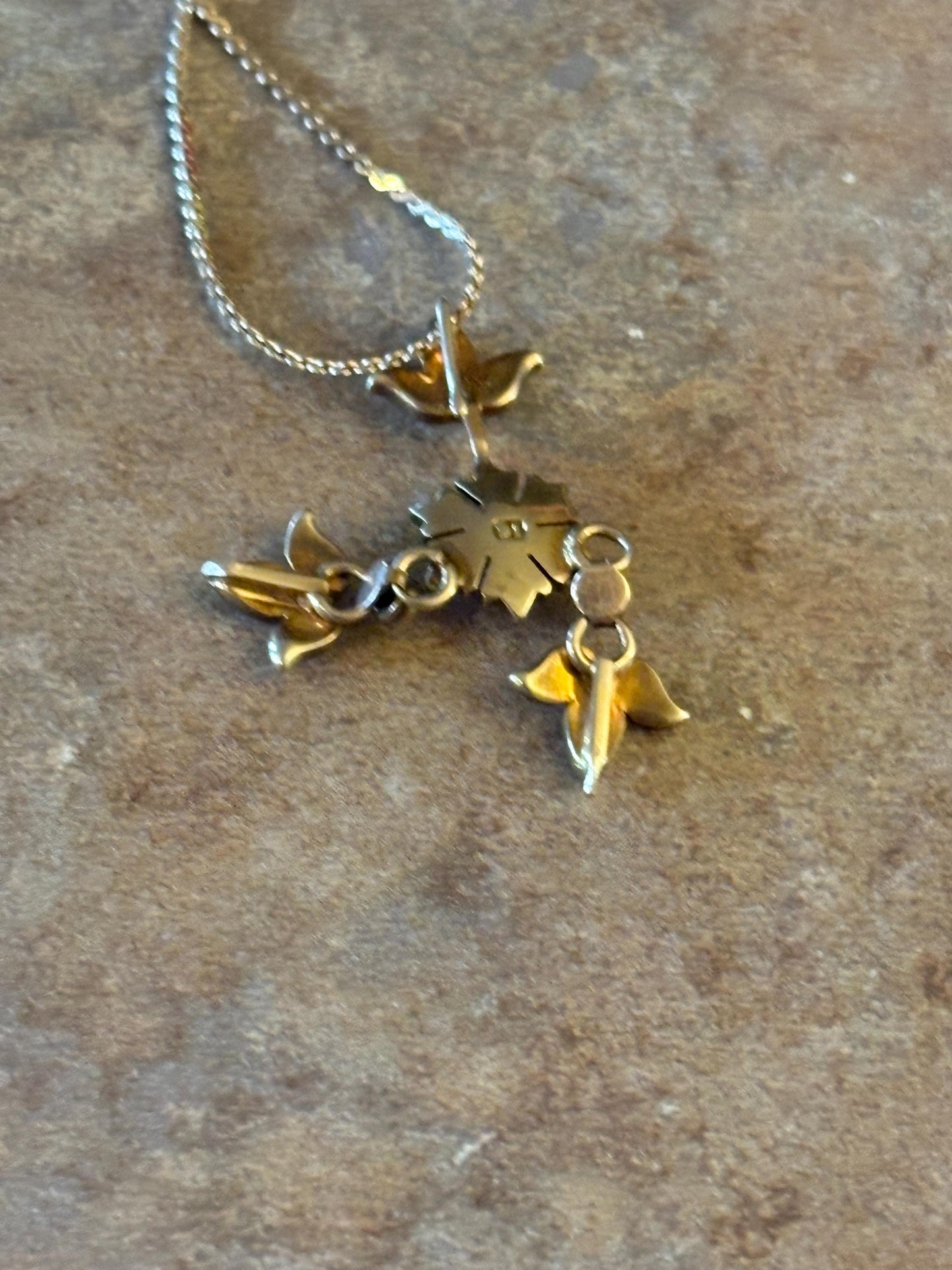 Stunning antique 15 karat gold and seed pearl pendant with 10 karat gold chain beautiful quality authentic and elegant good value -