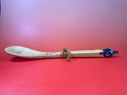 First Nations Handcarved Eagle Spoon  Signed by Artist