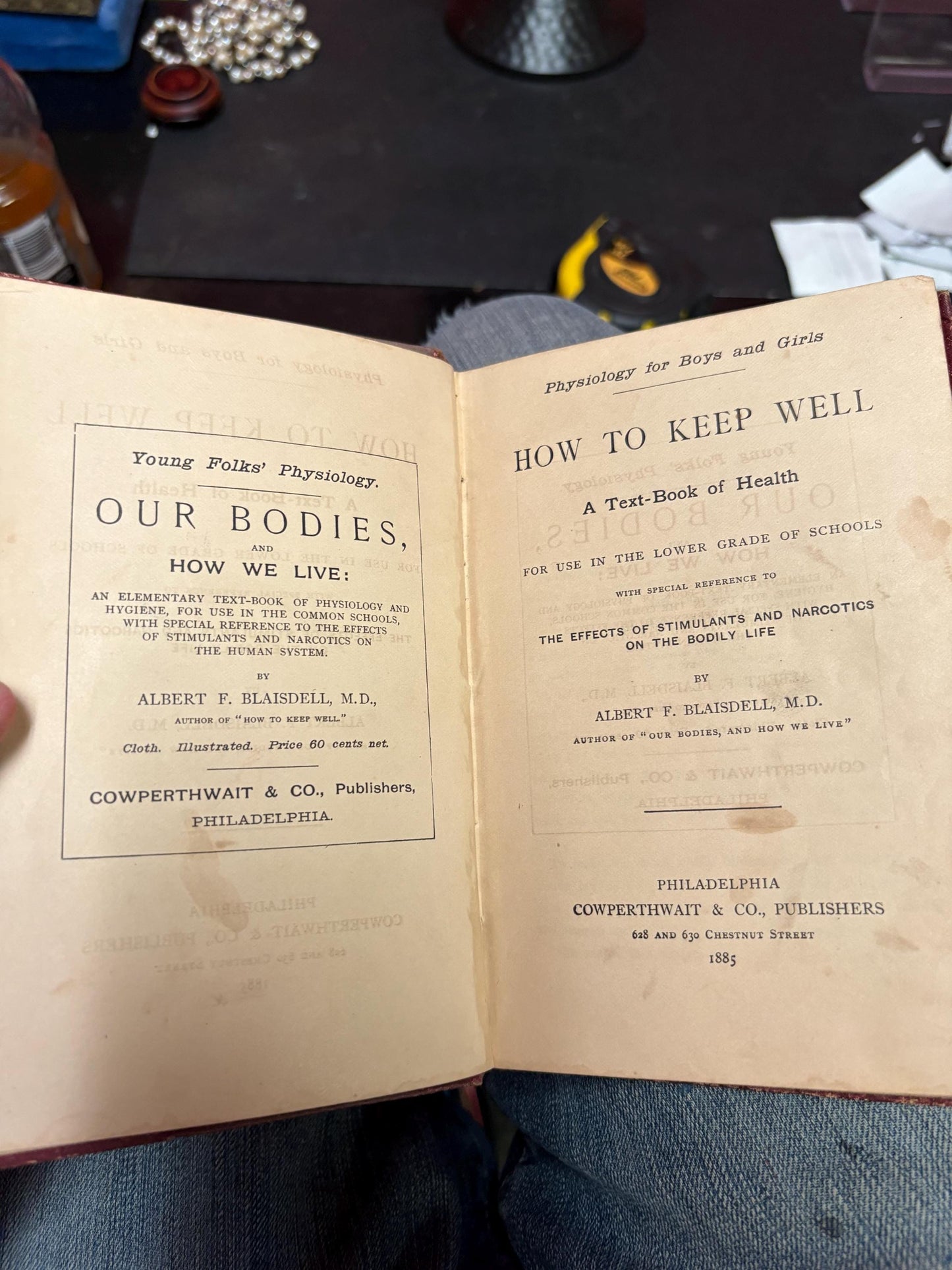 Beautiful physiology for boys and girls 1865 book not perfect condition but very cool info great gift