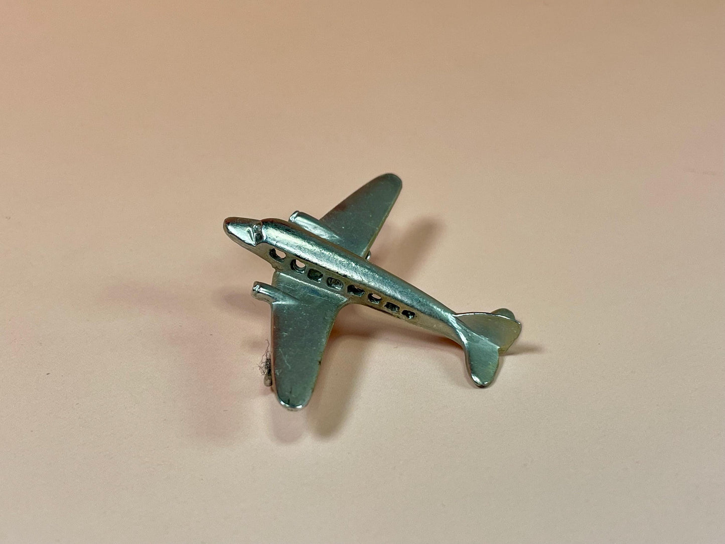 Fun Metal Airplane Pin 1.75 inches