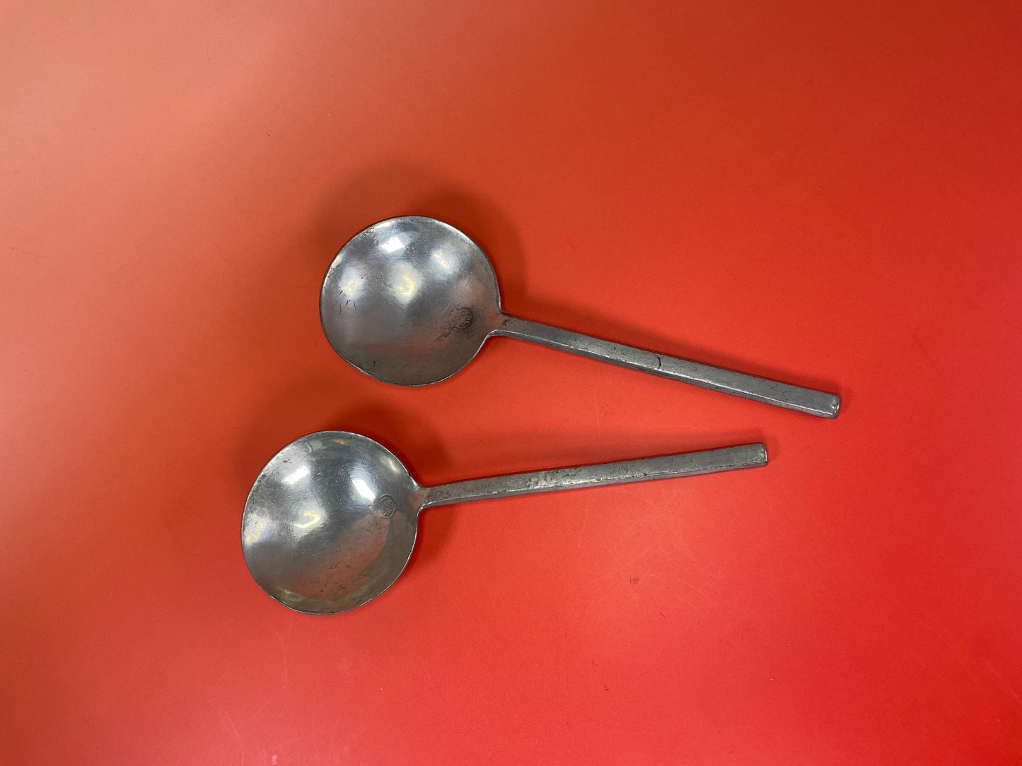 Cool pair of Pewter Early Jamaican spoons wonderful gift -B